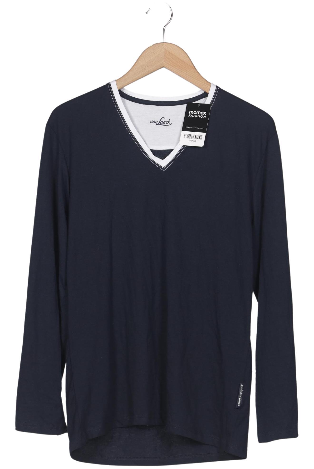 

Van Laack Herren Langarmshirt, marineblau, Gr. 48