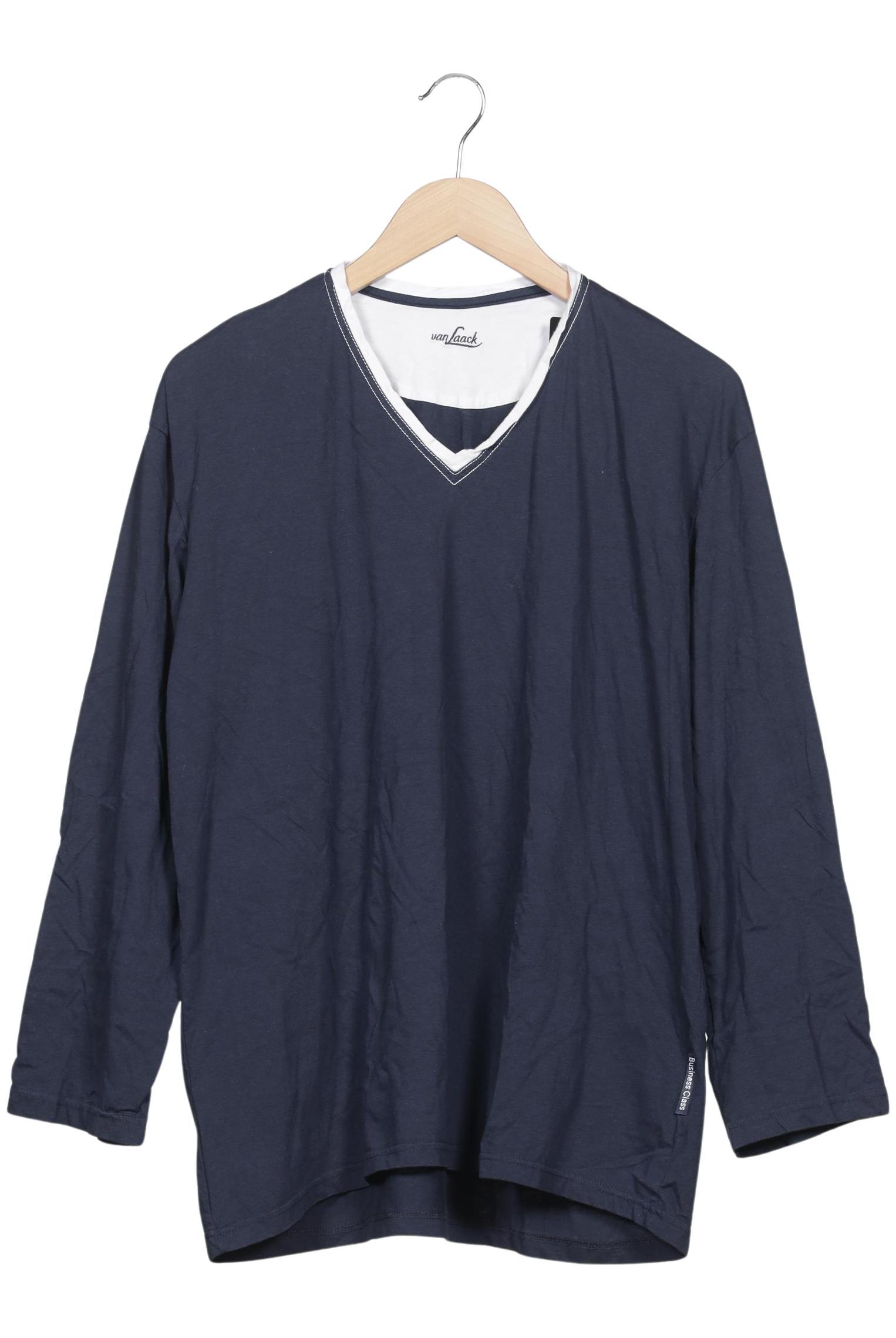 

Van Laack Herren Langarmshirt, marineblau, Gr. 54