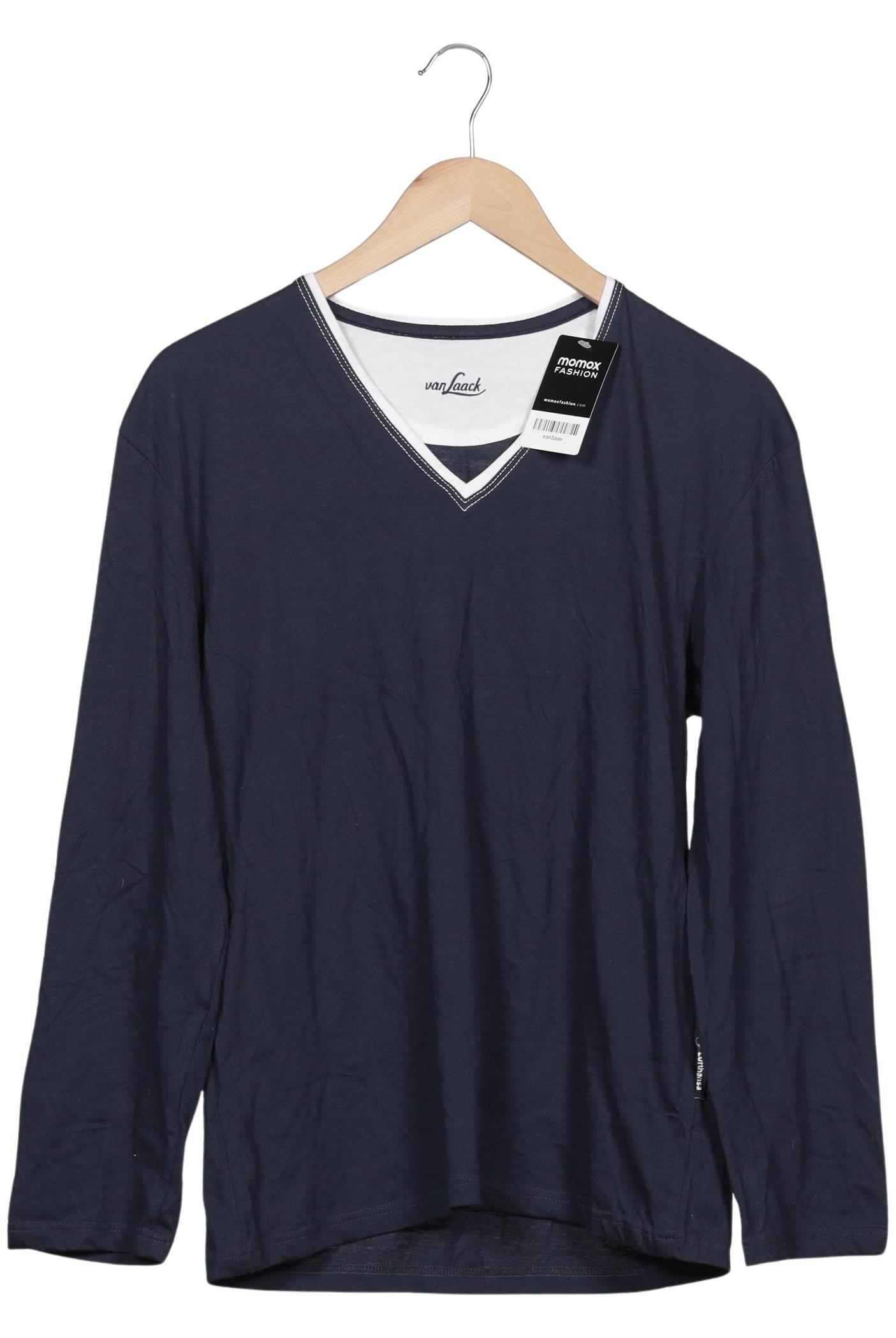 

Van Laack Herren Langarmshirt, marineblau, Gr. 46