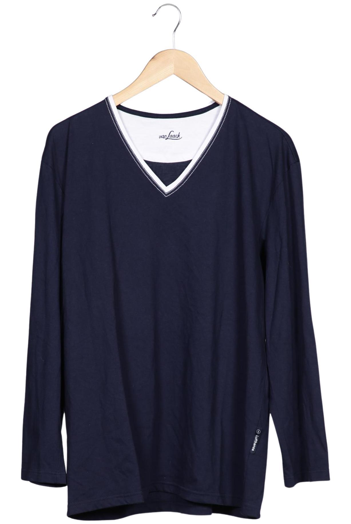 

Van Laack Herren Langarmshirt, marineblau, Gr. 52