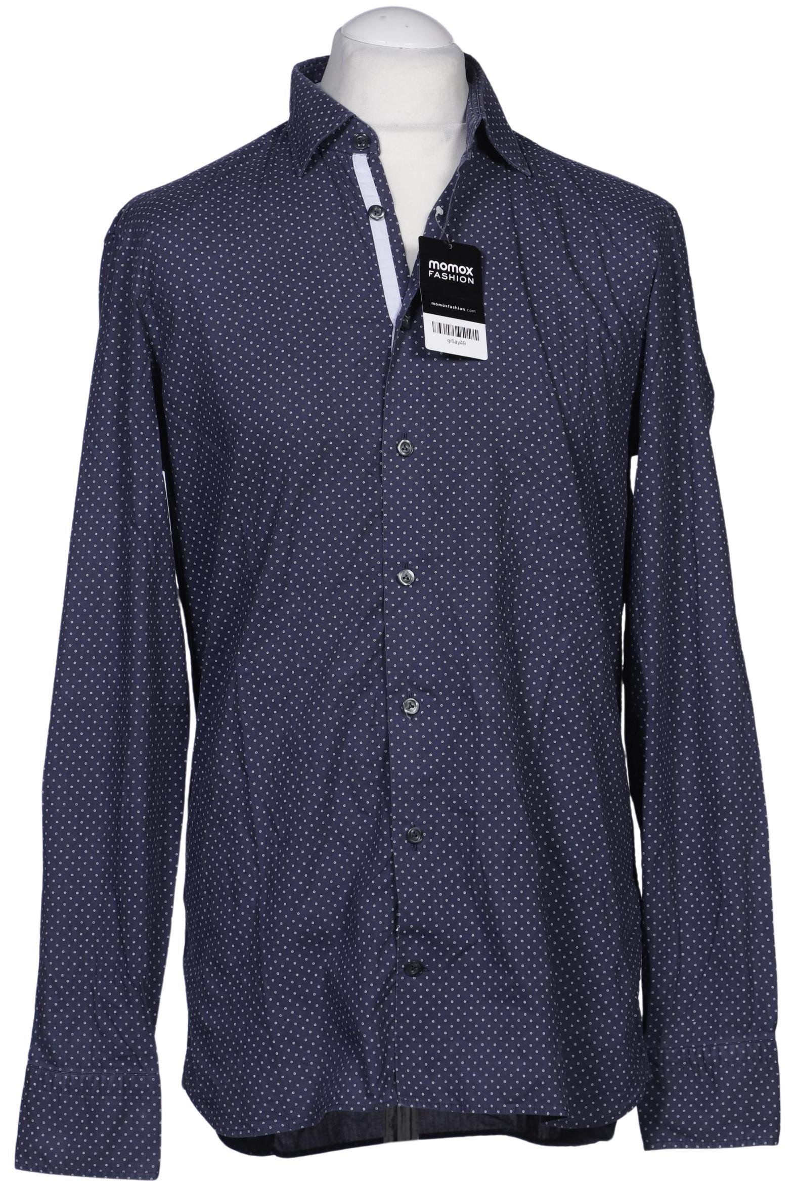 

Van Laack Herren Hemd, marineblau, Gr. 50