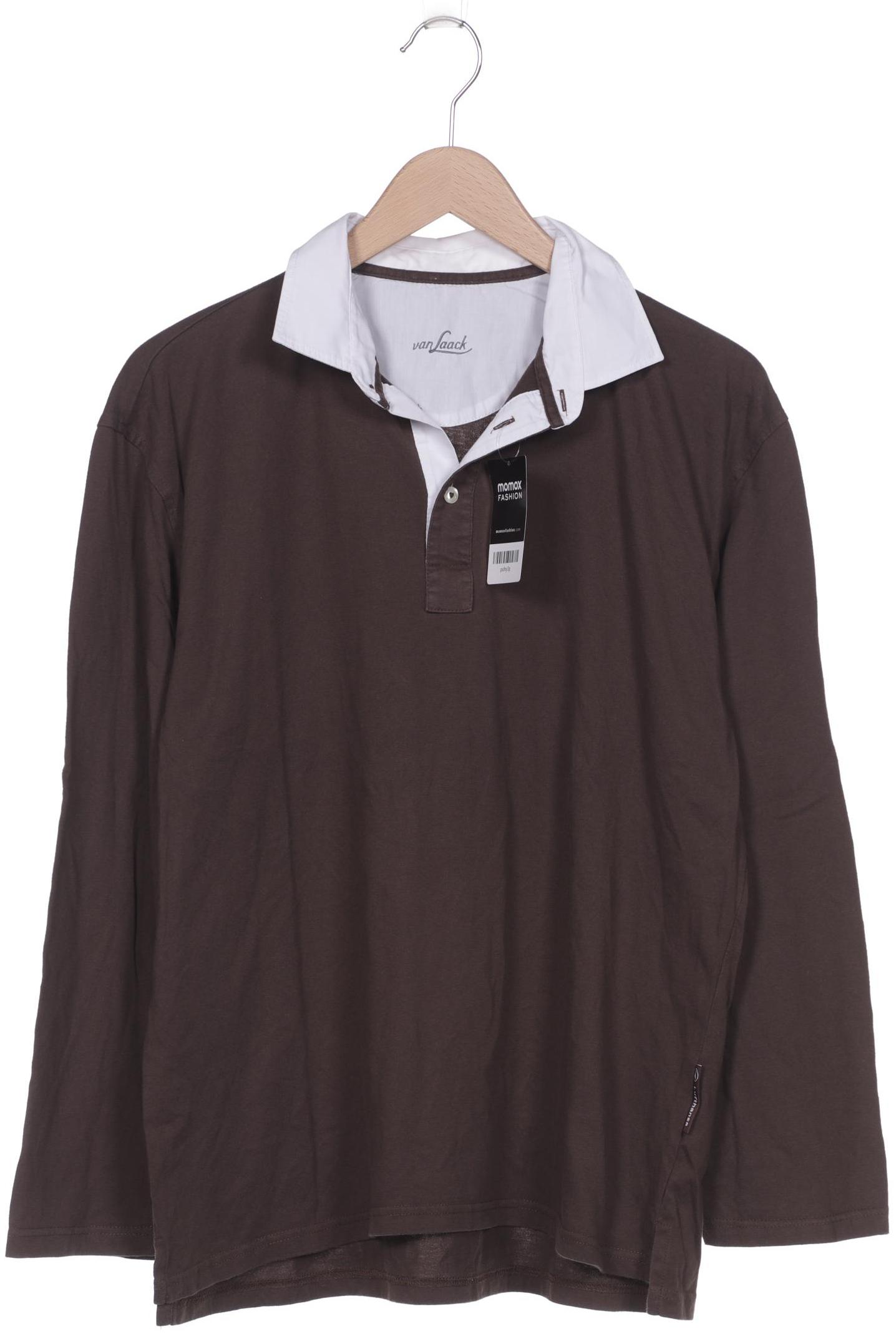 

Van Laack Herren Poloshirt, braun, Gr. 52