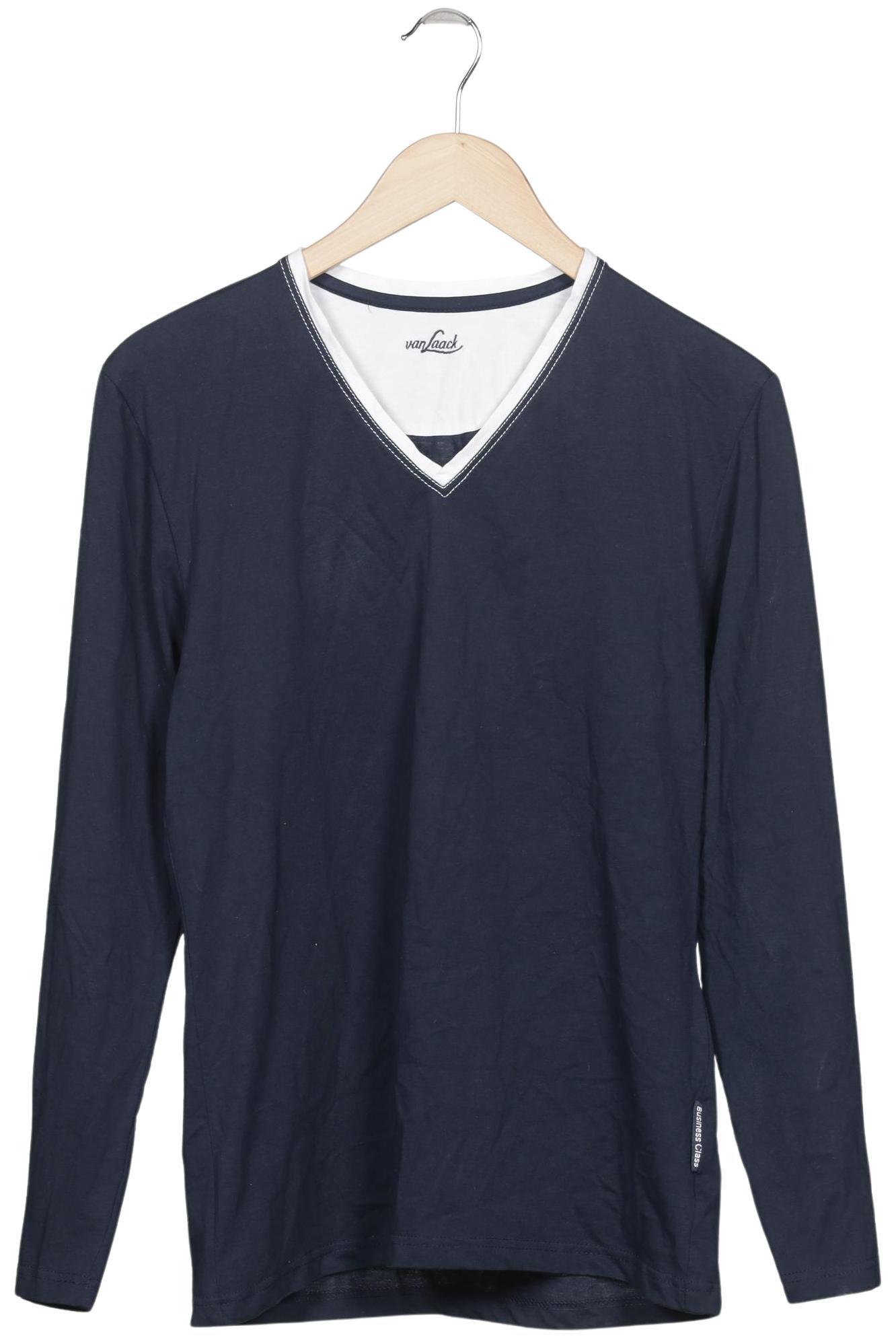 

Van Laack Herren Langarmshirt, marineblau, Gr. 48
