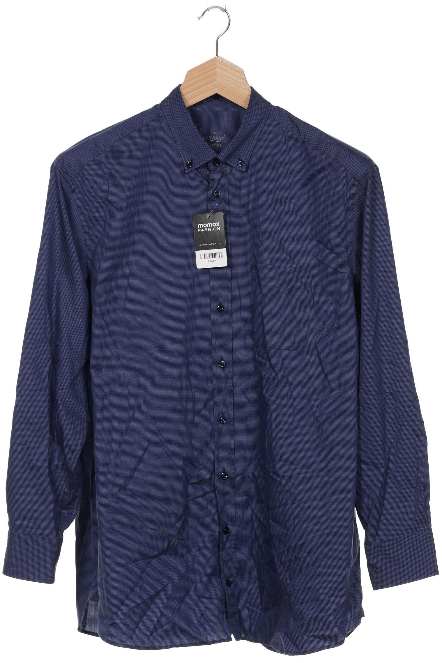 

Van Laack Herren Hemd, marineblau, Gr. 56