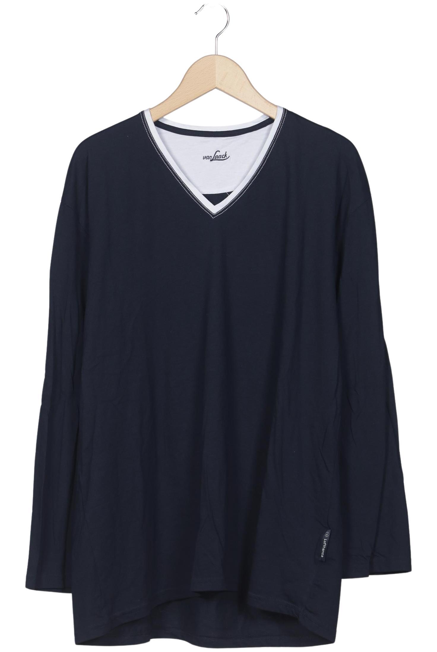 

Van Laack Herren Langarmshirt, marineblau, Gr. 54