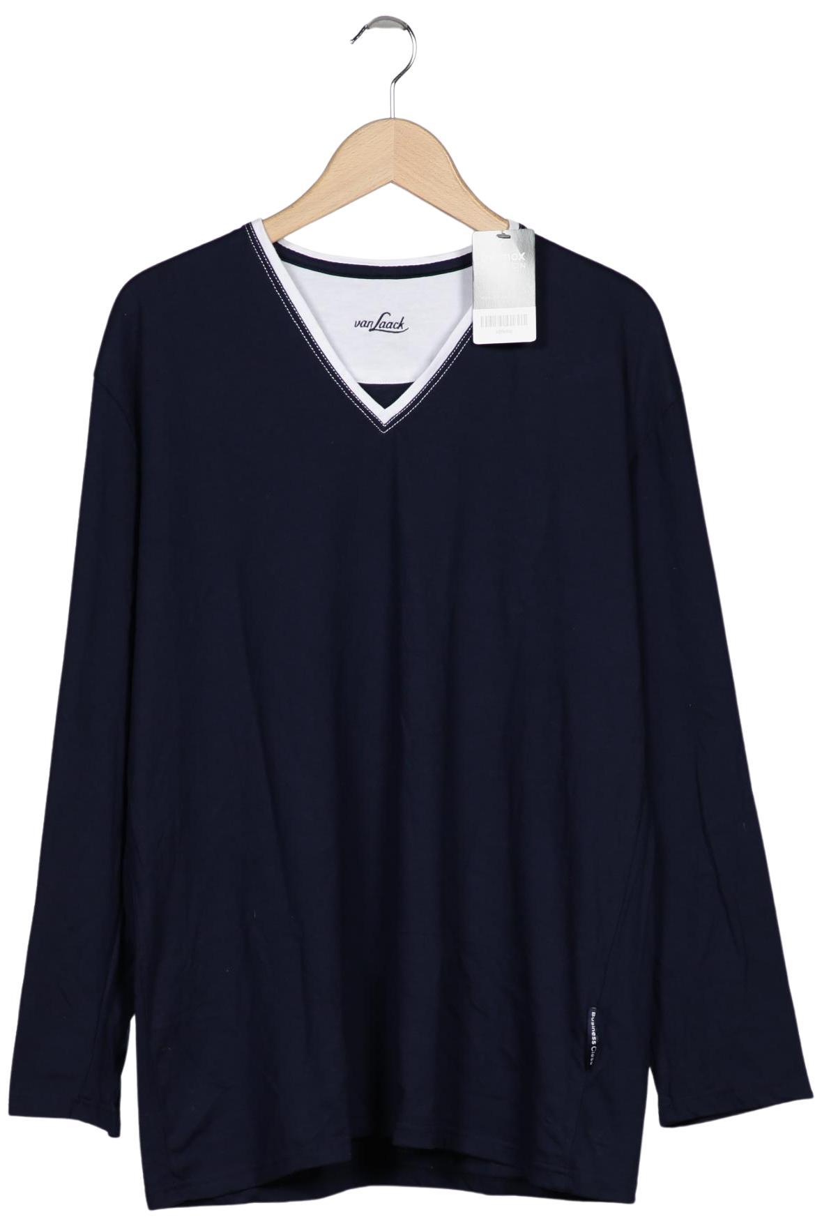 

Van Laack Herren Langarmshirt, marineblau, Gr. 52