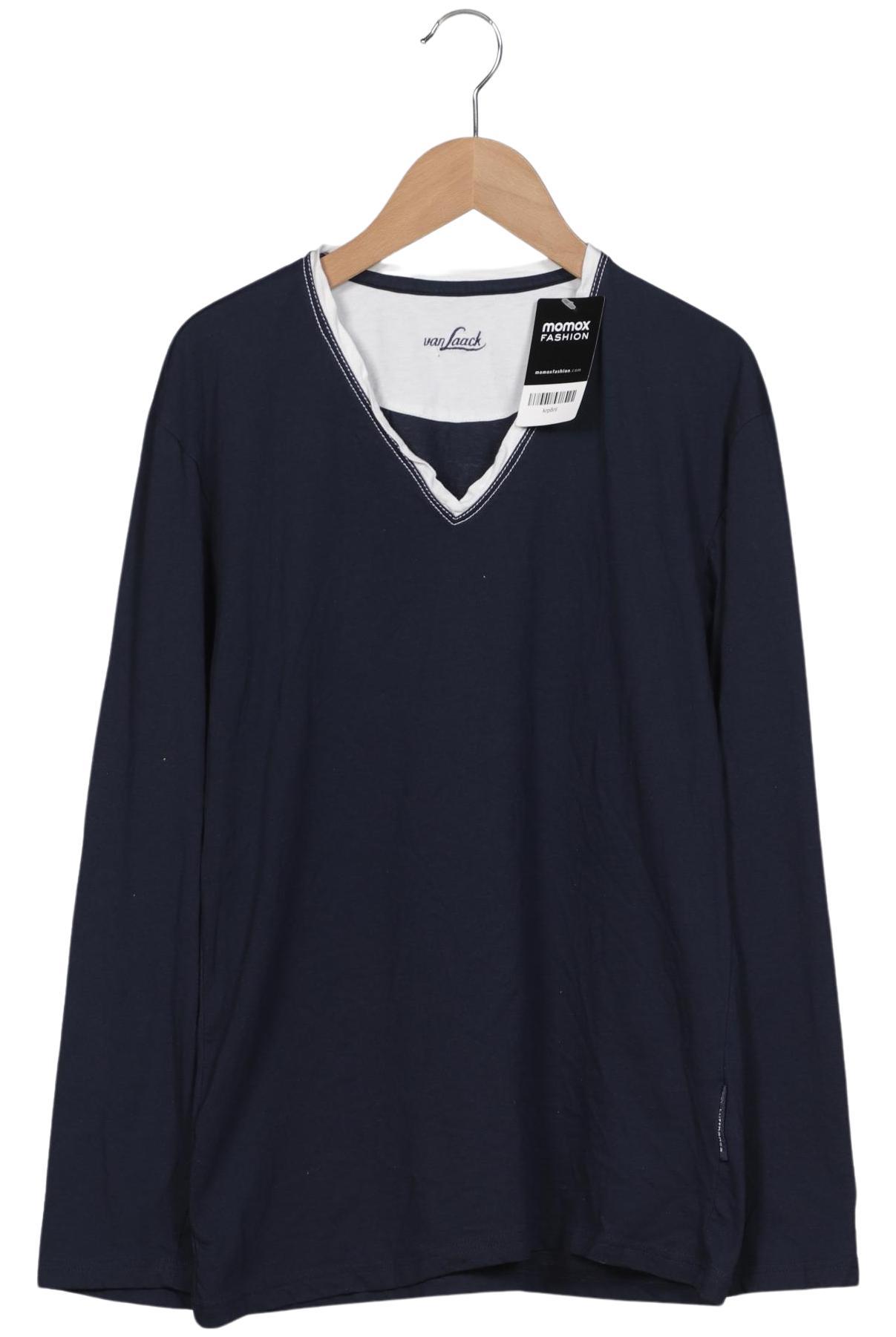 

Van Laack Herren Langarmshirt, marineblau, Gr. 48