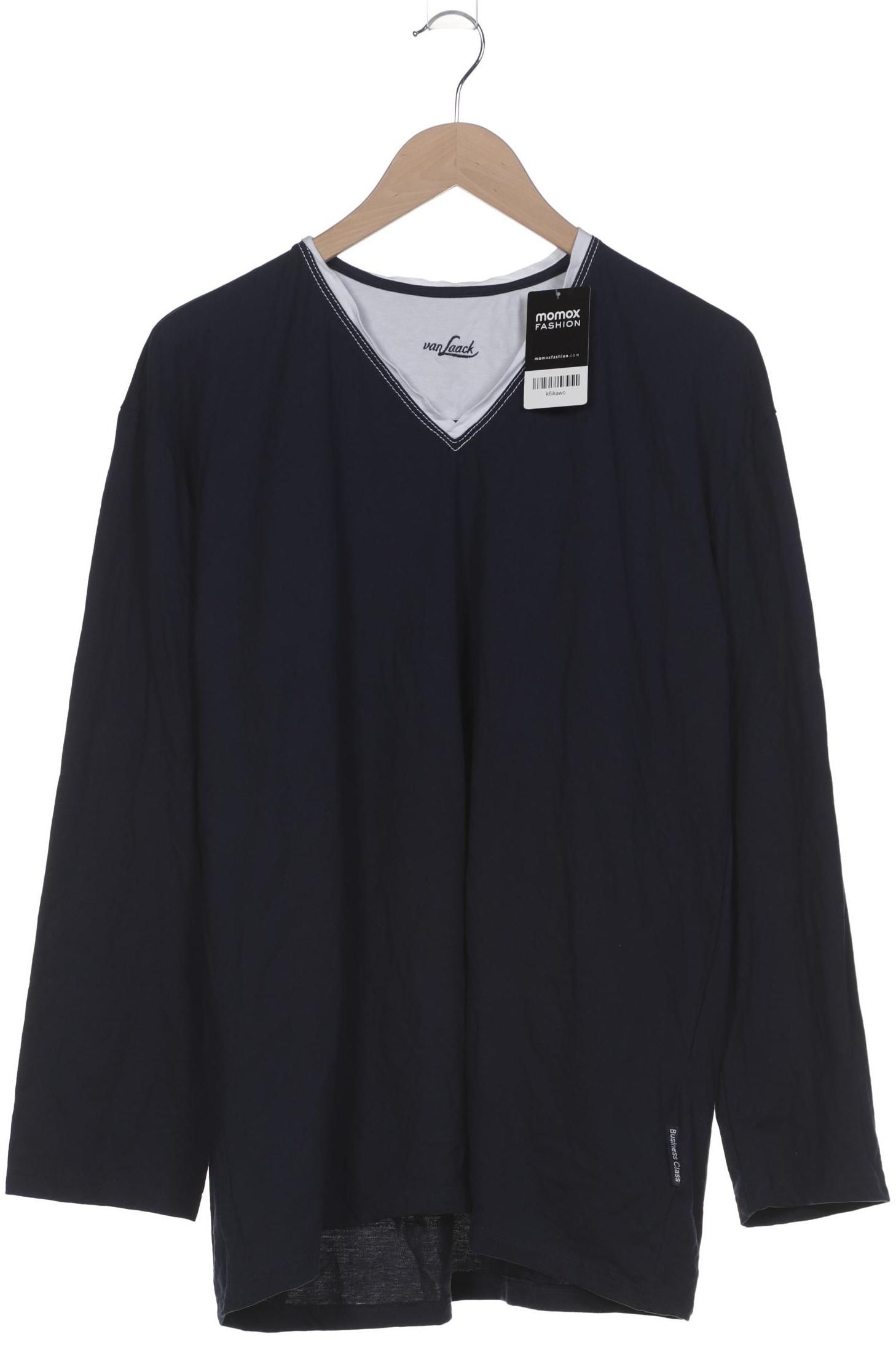 

Van Laack Herren Langarmshirt, marineblau, Gr. 54