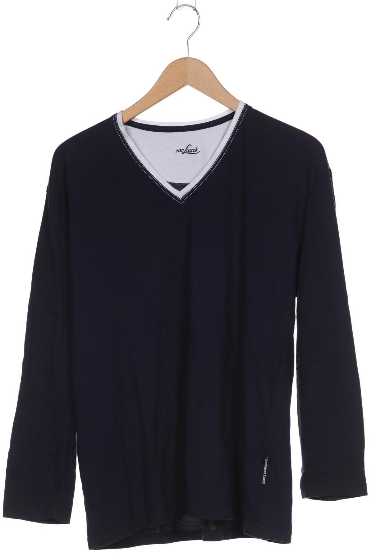 

Van Laack Herren Langarmshirt, marineblau, Gr. 54