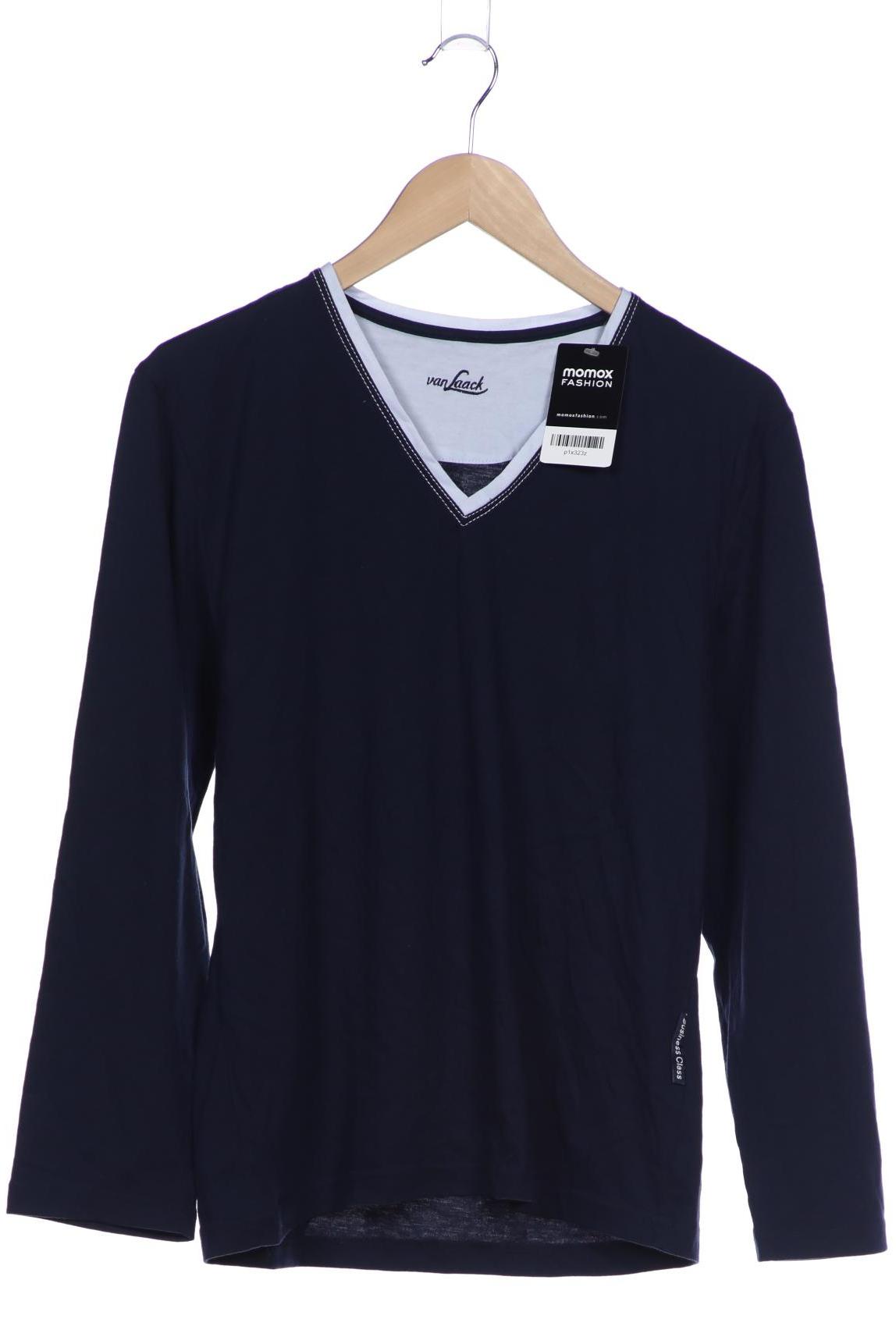 

Van Laack Herren Langarmshirt, marineblau, Gr. 48