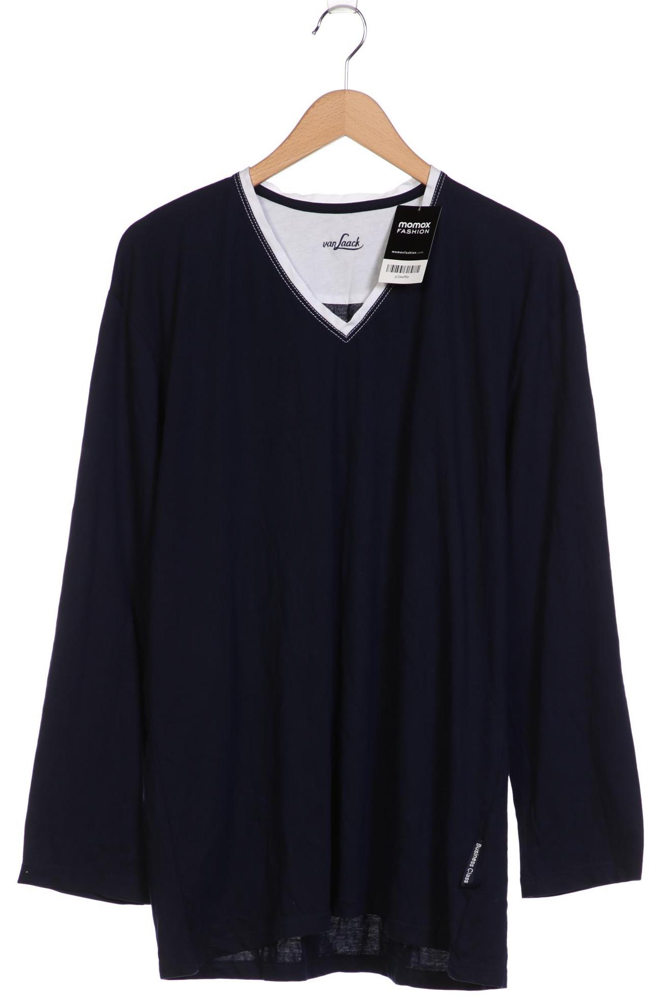 

Van Laack Herren Langarmshirt, marineblau, Gr. 54