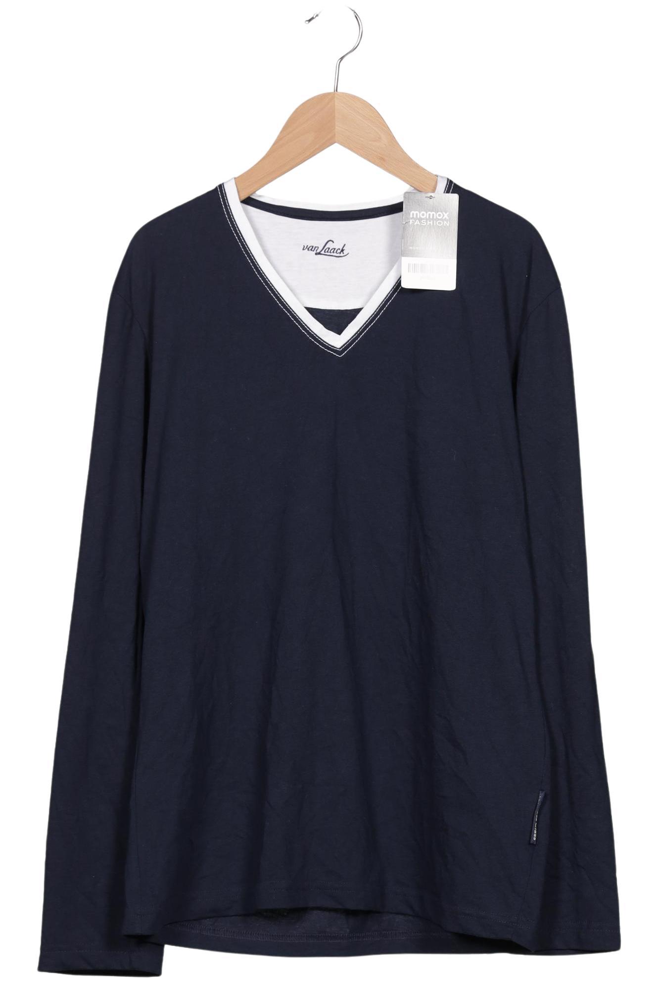 

Van Laack Herren Langarmshirt, marineblau, Gr. 48