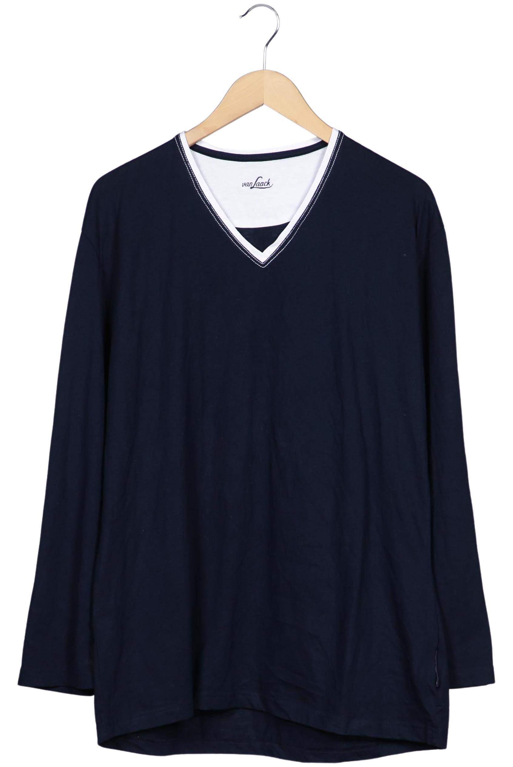 

Van Laack Herren Langarmshirt, marineblau, Gr. 54