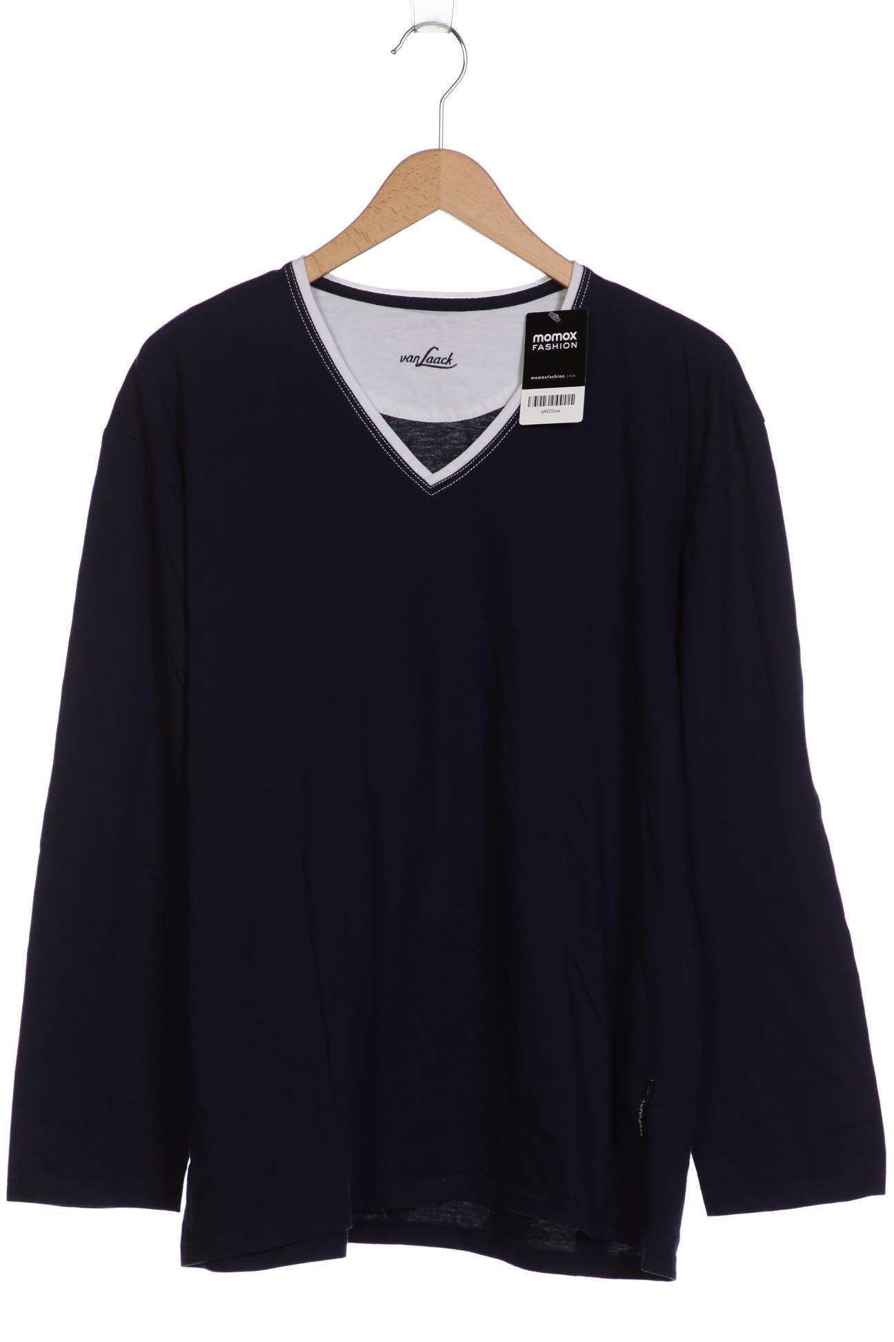 

Van Laack Herren Langarmshirt, marineblau, Gr. 52