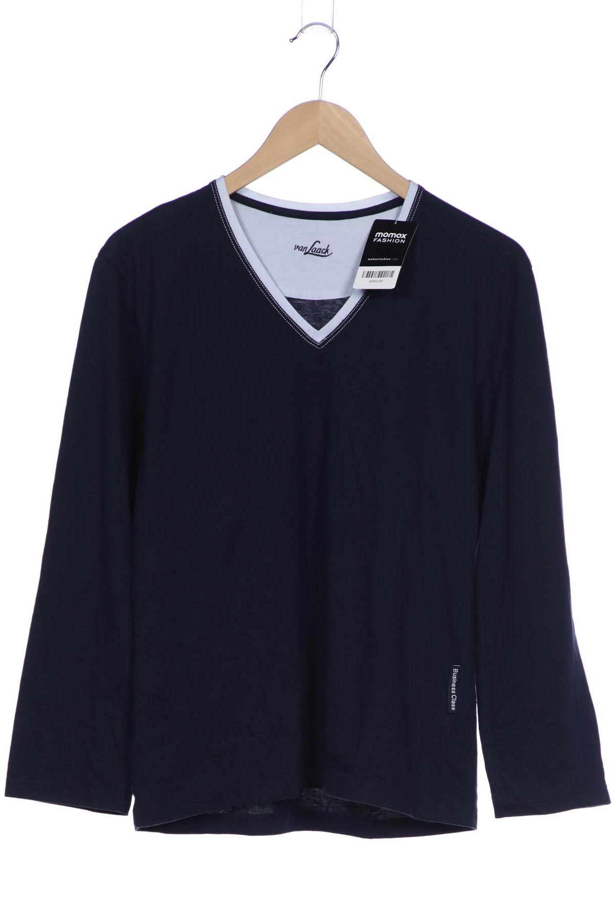 

Van Laack Herren Langarmshirt, marineblau, Gr. 48