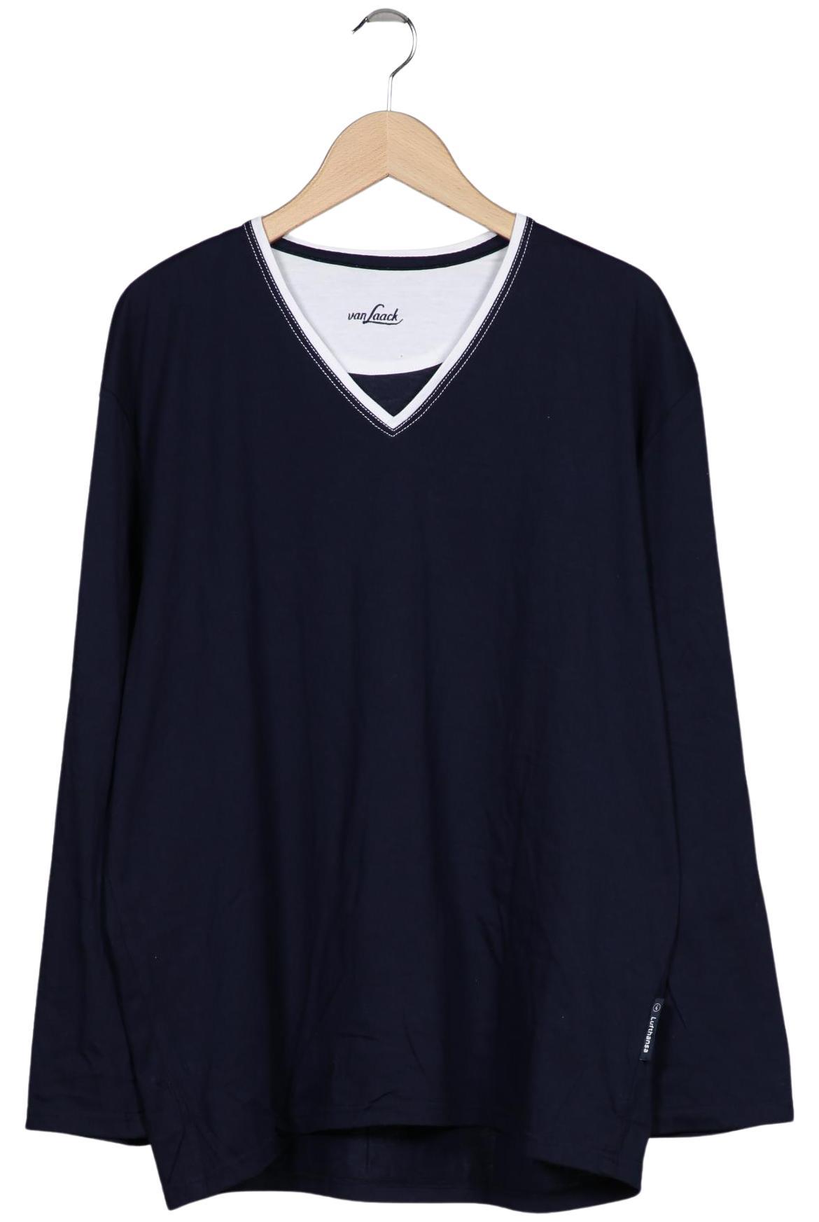 

Van Laack Herren Langarmshirt, marineblau, Gr. 52