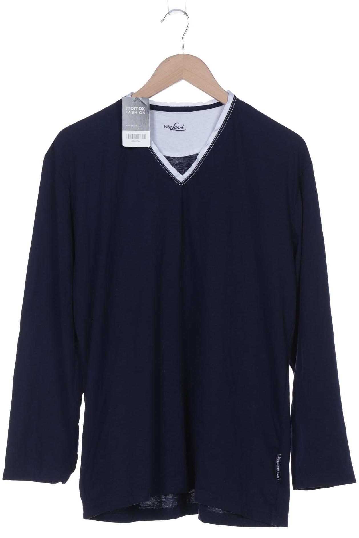 

Van Laack Herren Langarmshirt, marineblau, Gr. 54