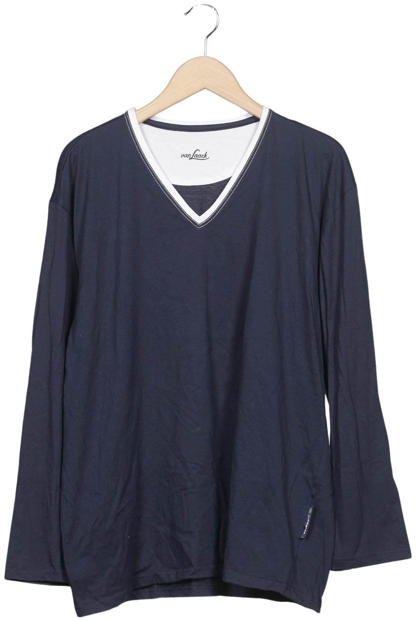 

Van Laack Herren Langarmshirt, marineblau, Gr. 52