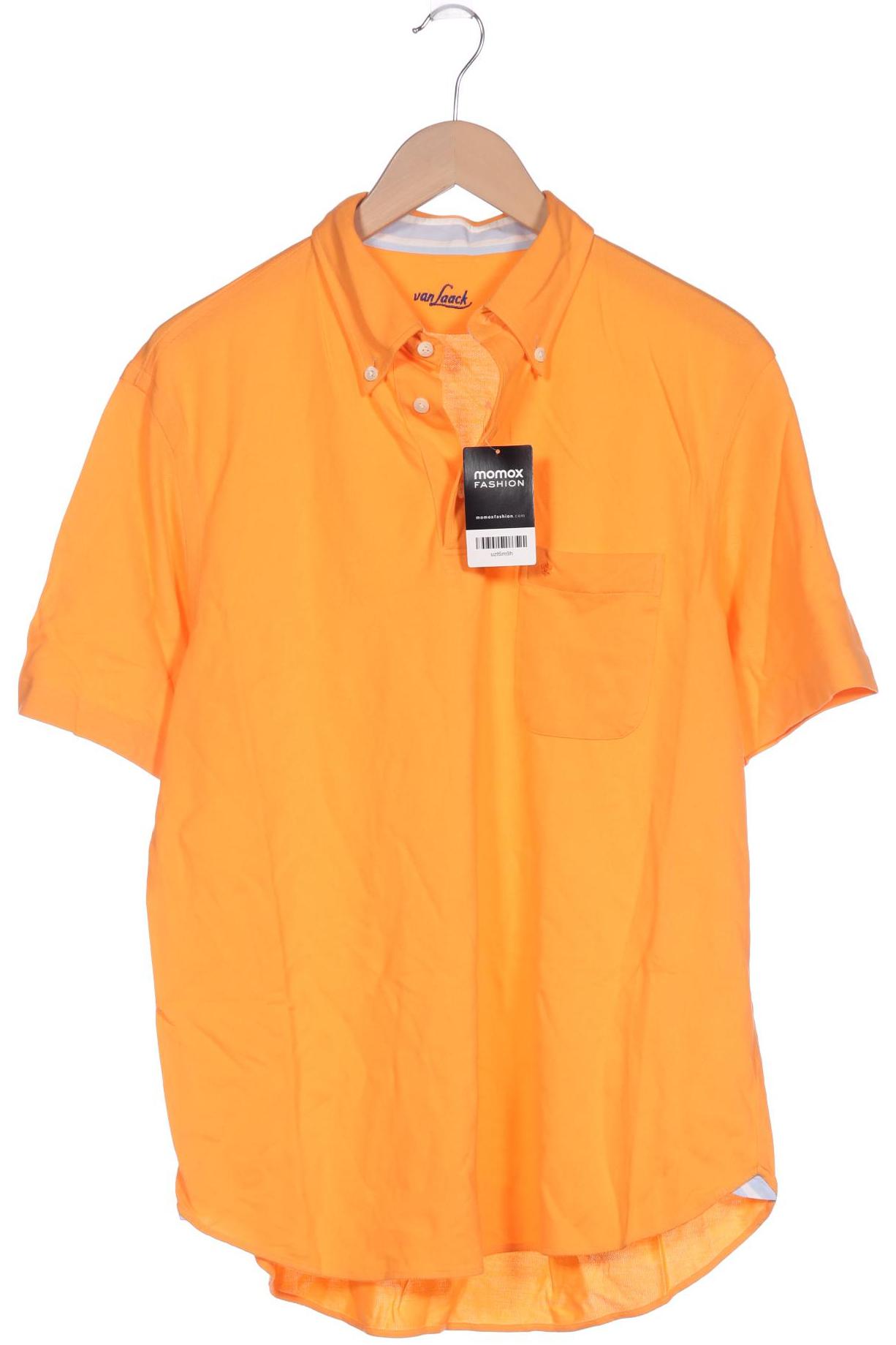 

Van Laack Herren Poloshirt, orange, Gr. 50