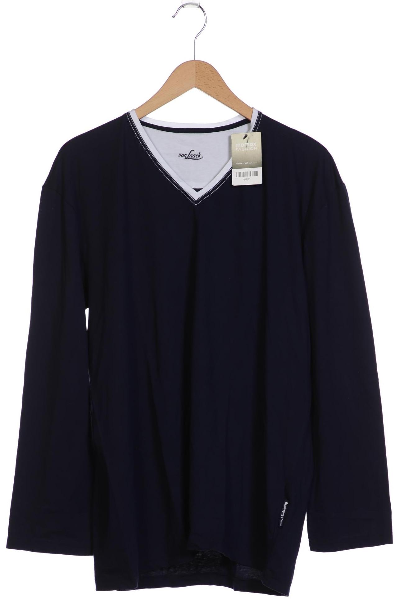 Thumbnail - Van Laack Herren Langarmshirt, marineblau, Gr. 54