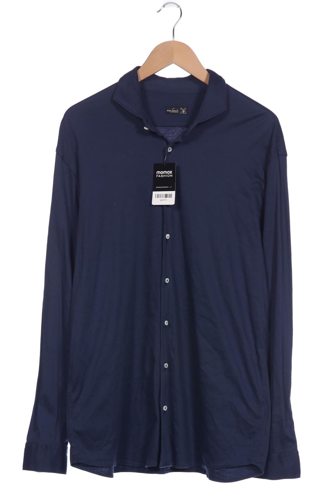 

Van Laack Herren Hemd, marineblau, Gr. 56
