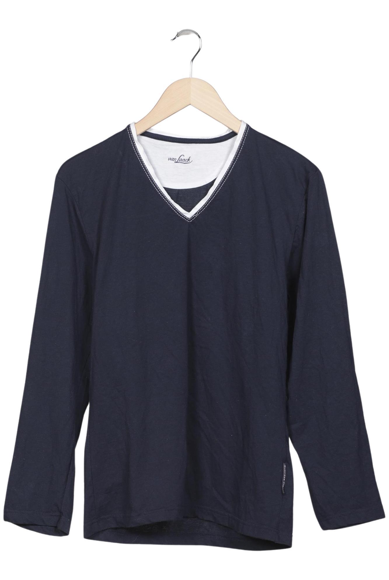 

Van Laack Herren Langarmshirt, marineblau, Gr. 48