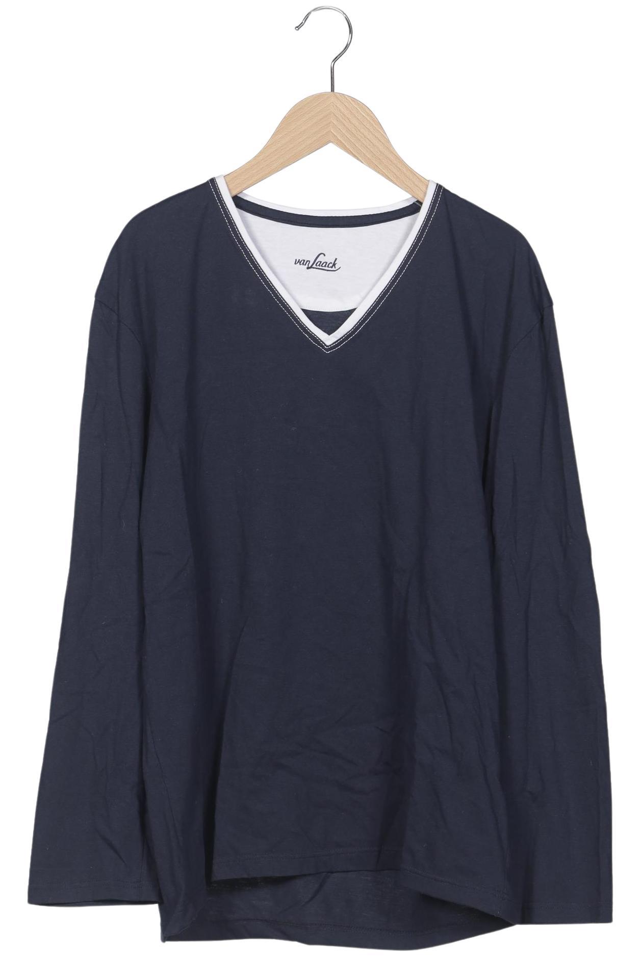 

Van Laack Herren Langarmshirt, marineblau, Gr. 46