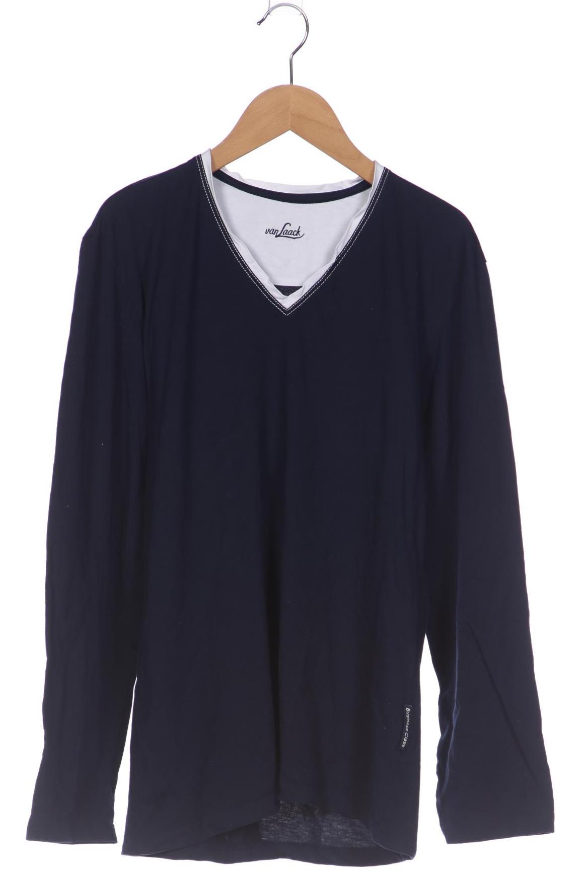

Van Laack Herren Langarmshirt, marineblau, Gr. 48