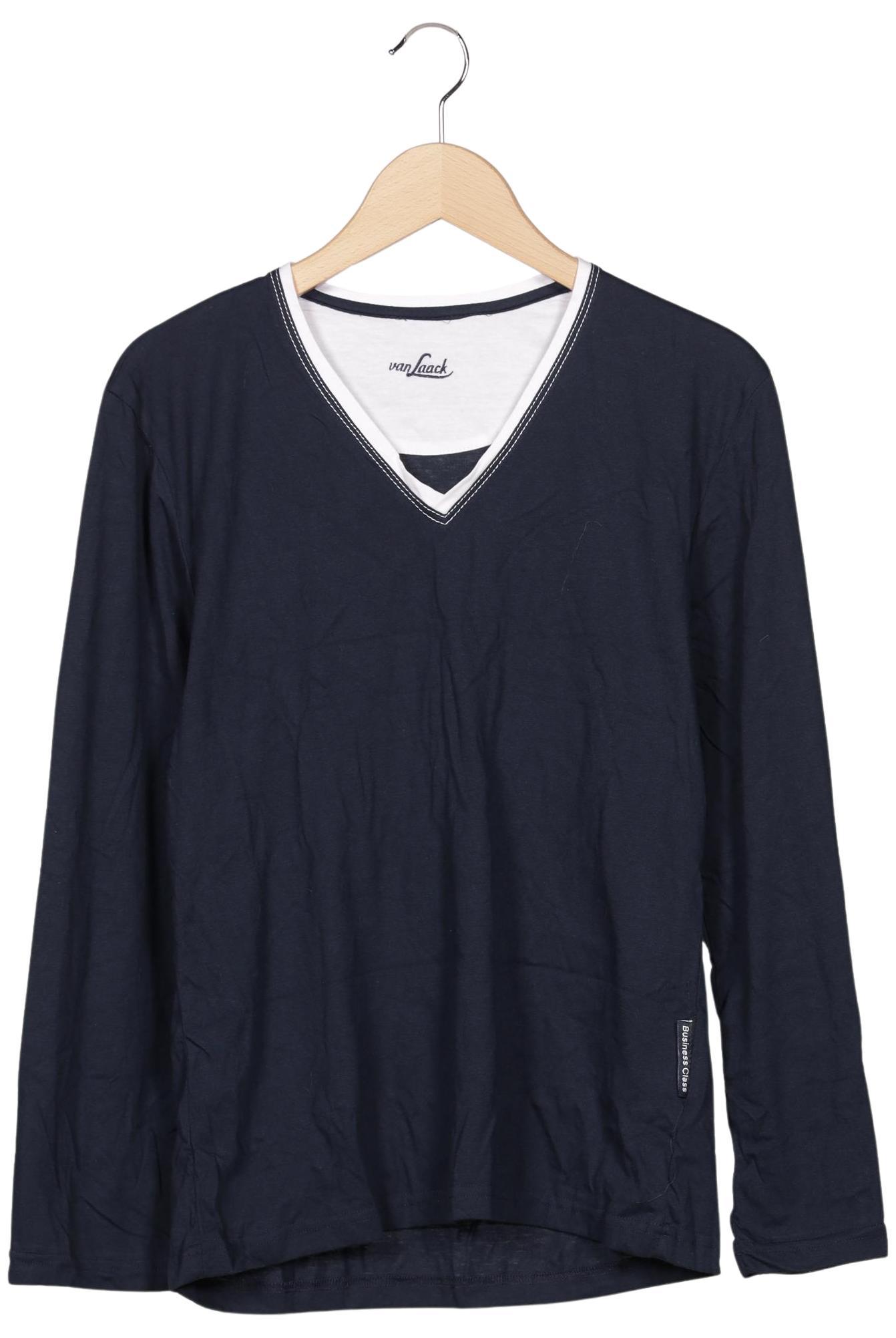 

Van Laack Herren Langarmshirt, marineblau, Gr. 48