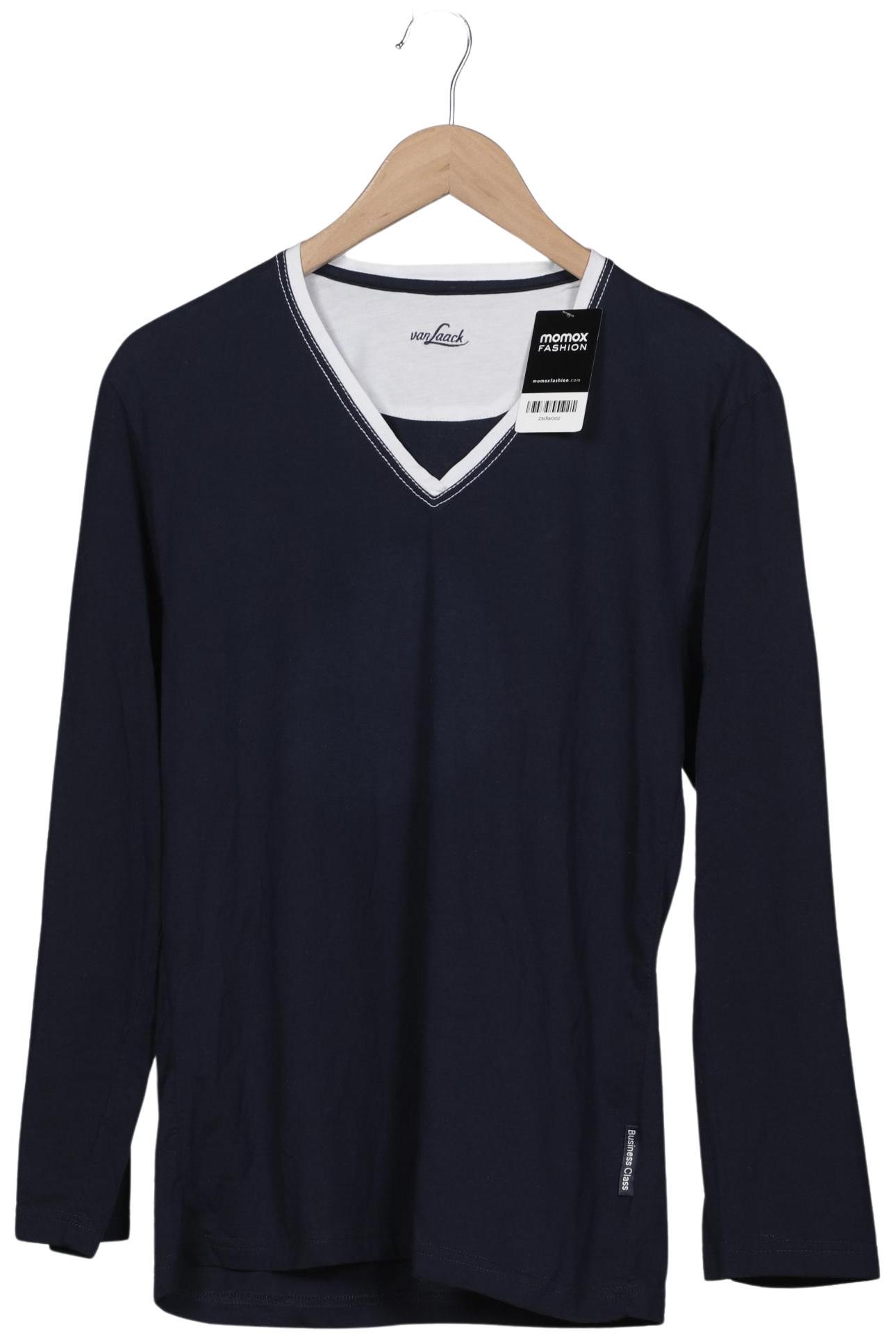 

Van Laack Herren Langarmshirt, marineblau, Gr. 48