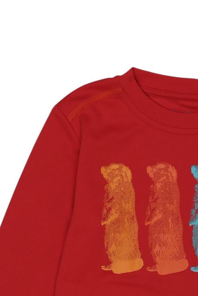 Thumbnail - Vaude Jungen Langarmshirt, rot, Gr. 122/128