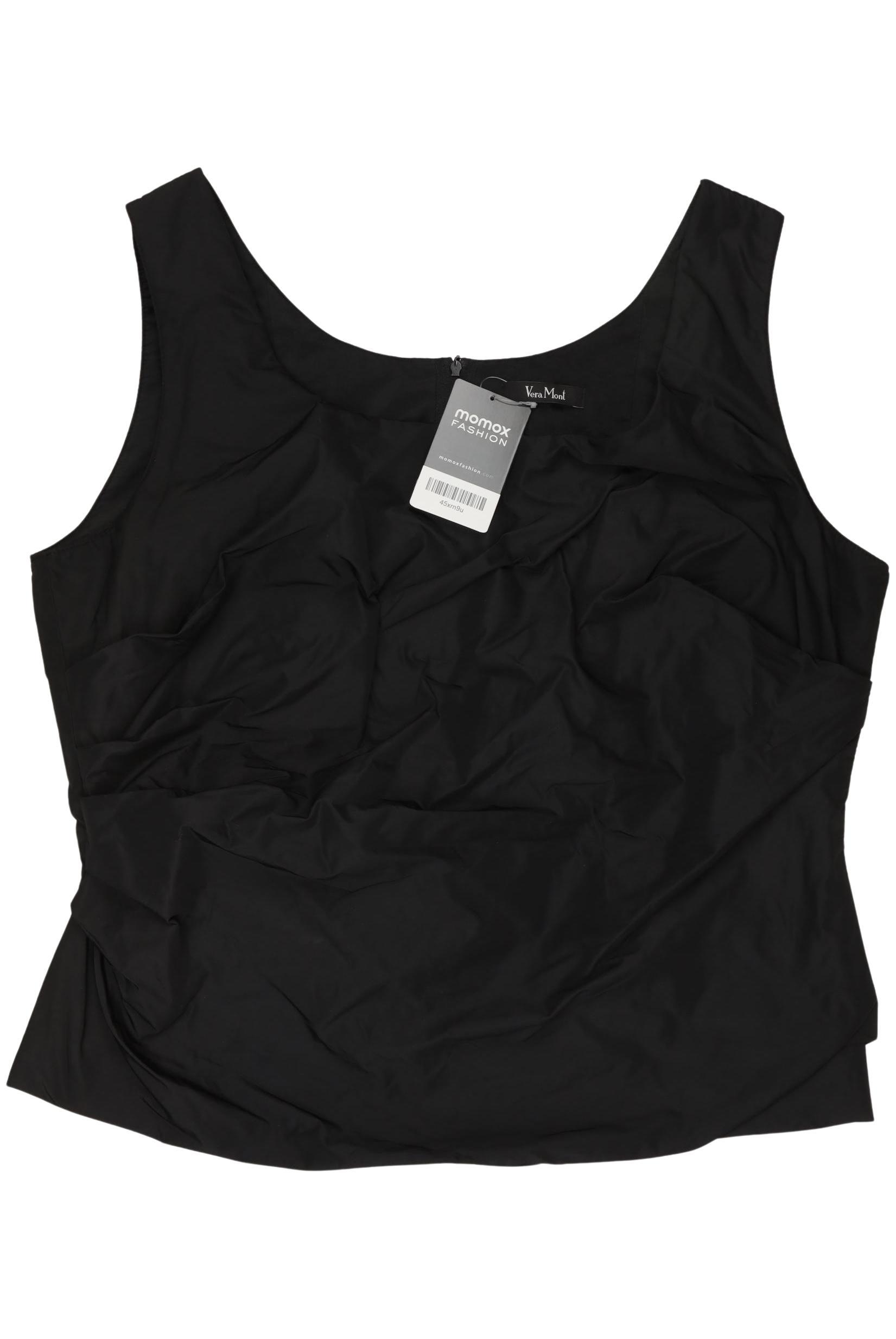 

Vera Mont Damen Top, schwarz, Gr. 48