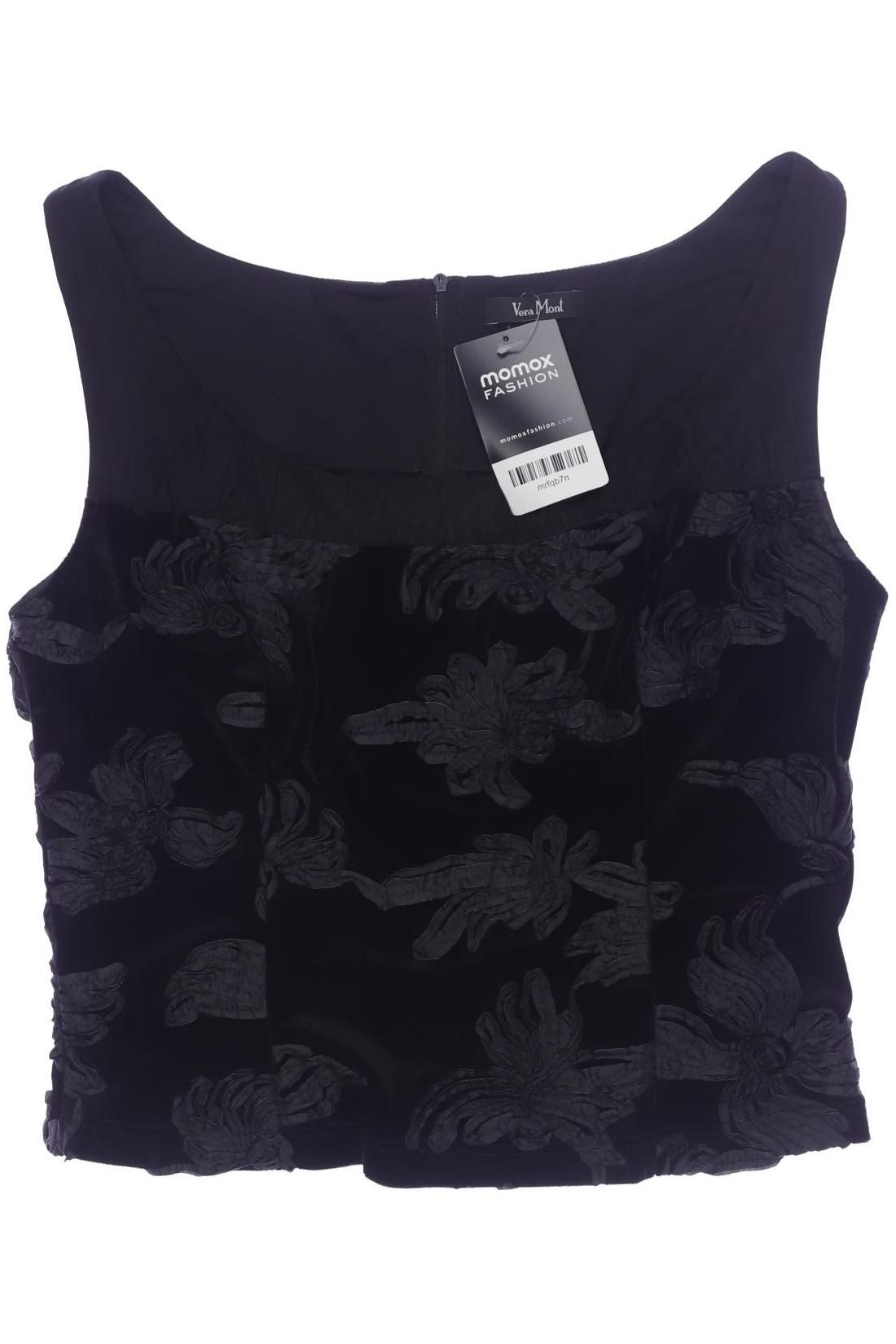 

Vera Mont Damen Top, schwarz, Gr. 38