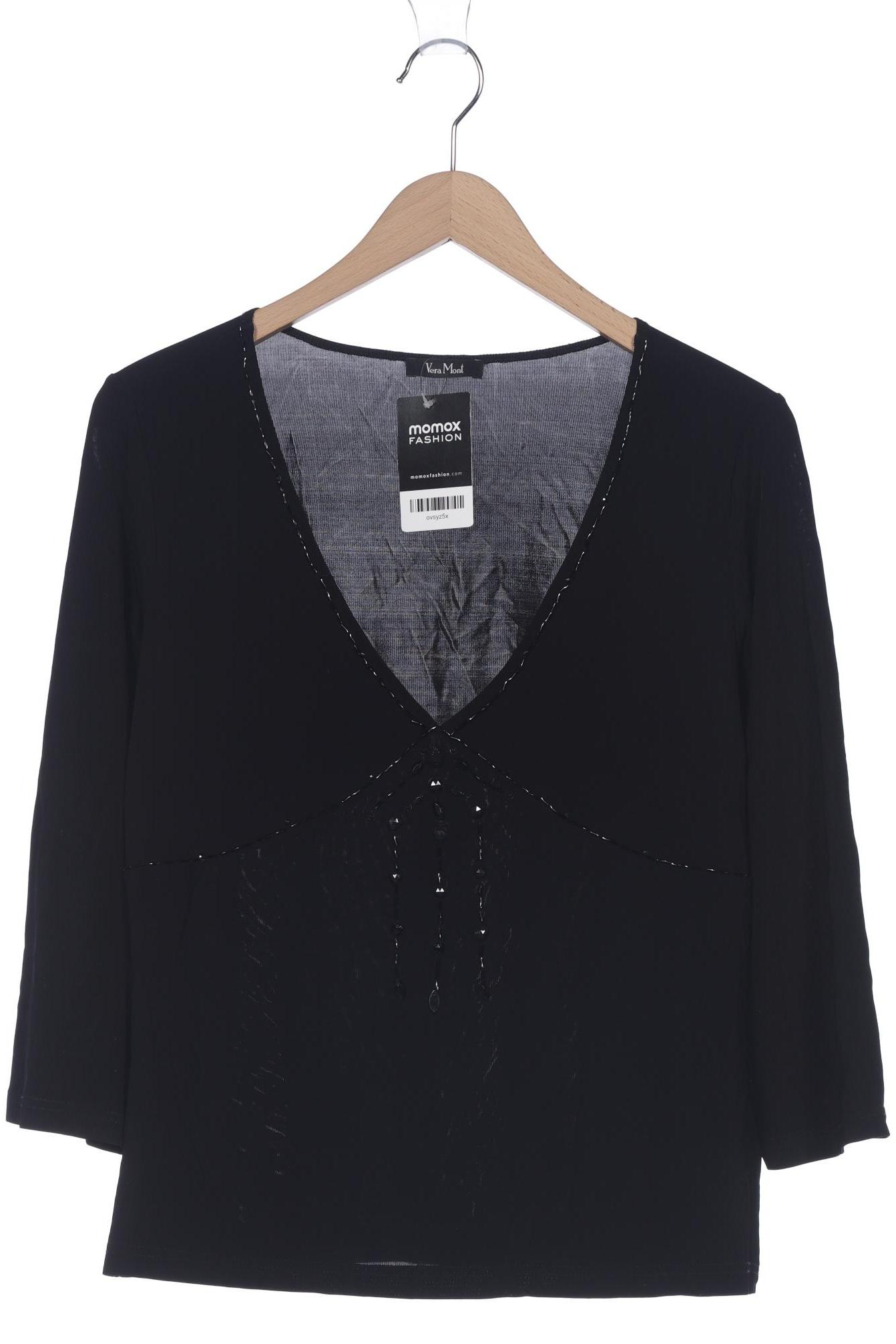 

Vera Mont Damen Langarmshirt, schwarz, Gr. 42