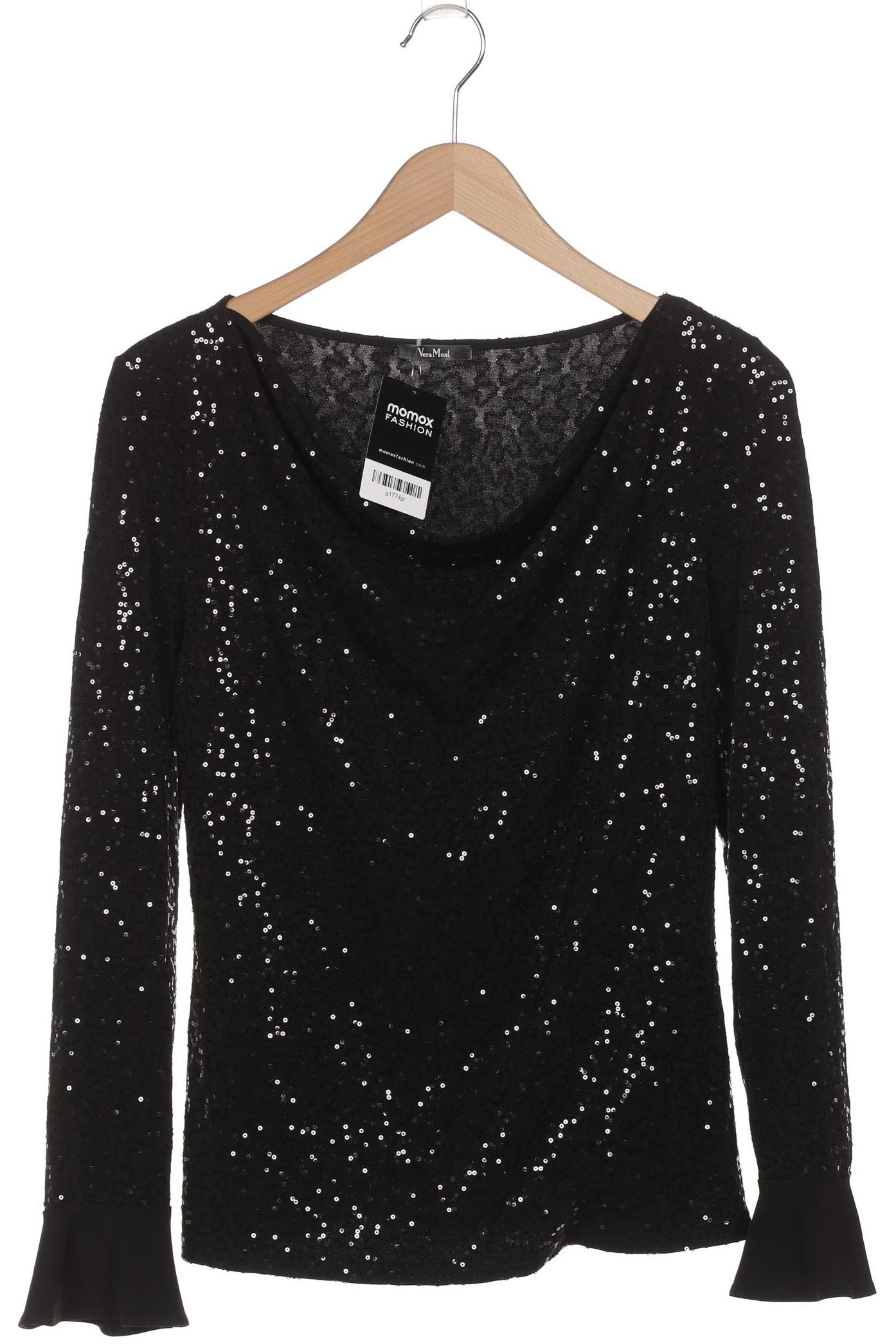 

Vera Mont Damen Langarmshirt, schwarz, Gr. 42