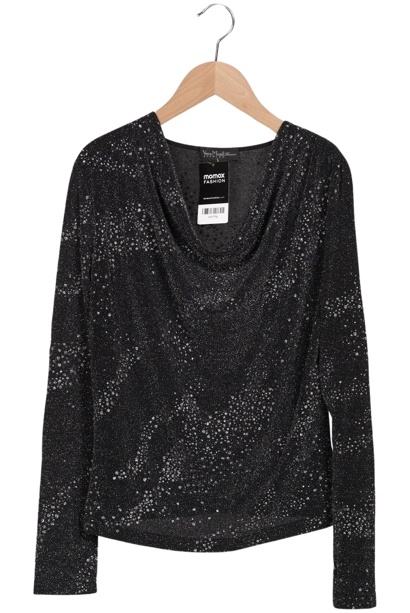 

Vera Mont Damen Langarmshirt, schwarz, Gr. 38