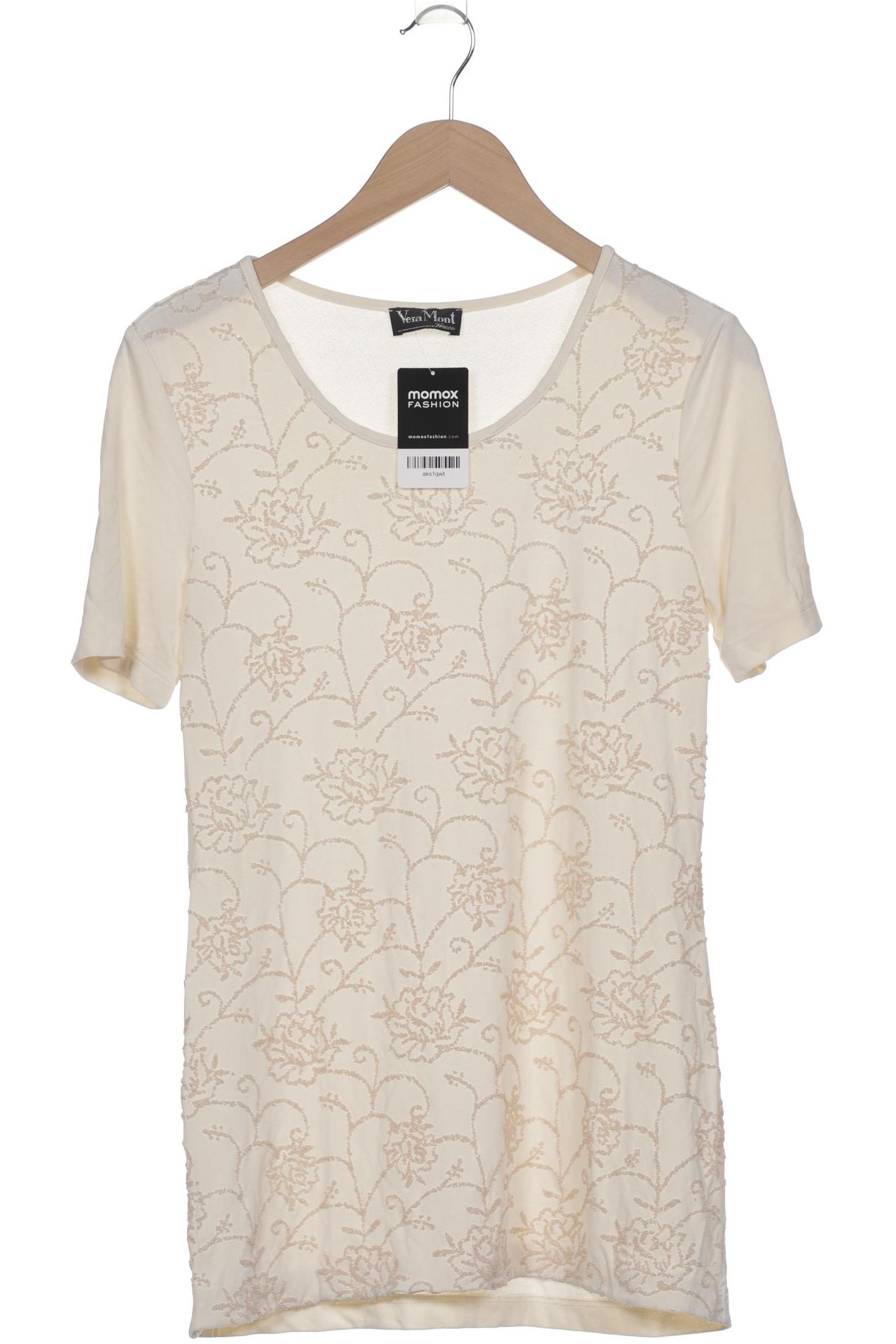 

Vera Mont Damen T-Shirt, cremeweiß, Gr. 36