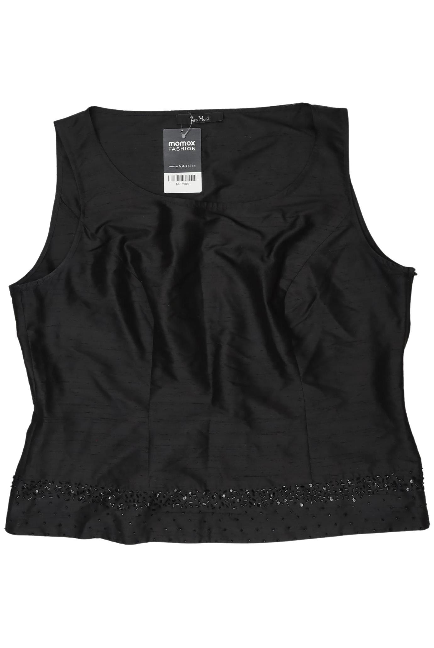

Vera Mont Damen Top, schwarz, Gr. 46