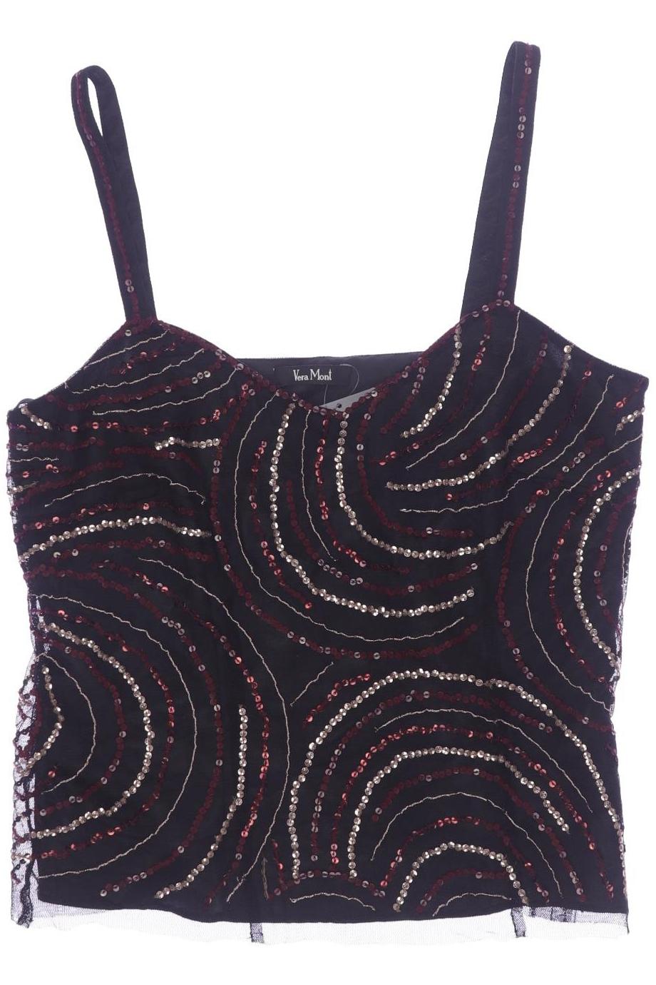 

Vera Mont Damen Top, schwarz, Gr. 34