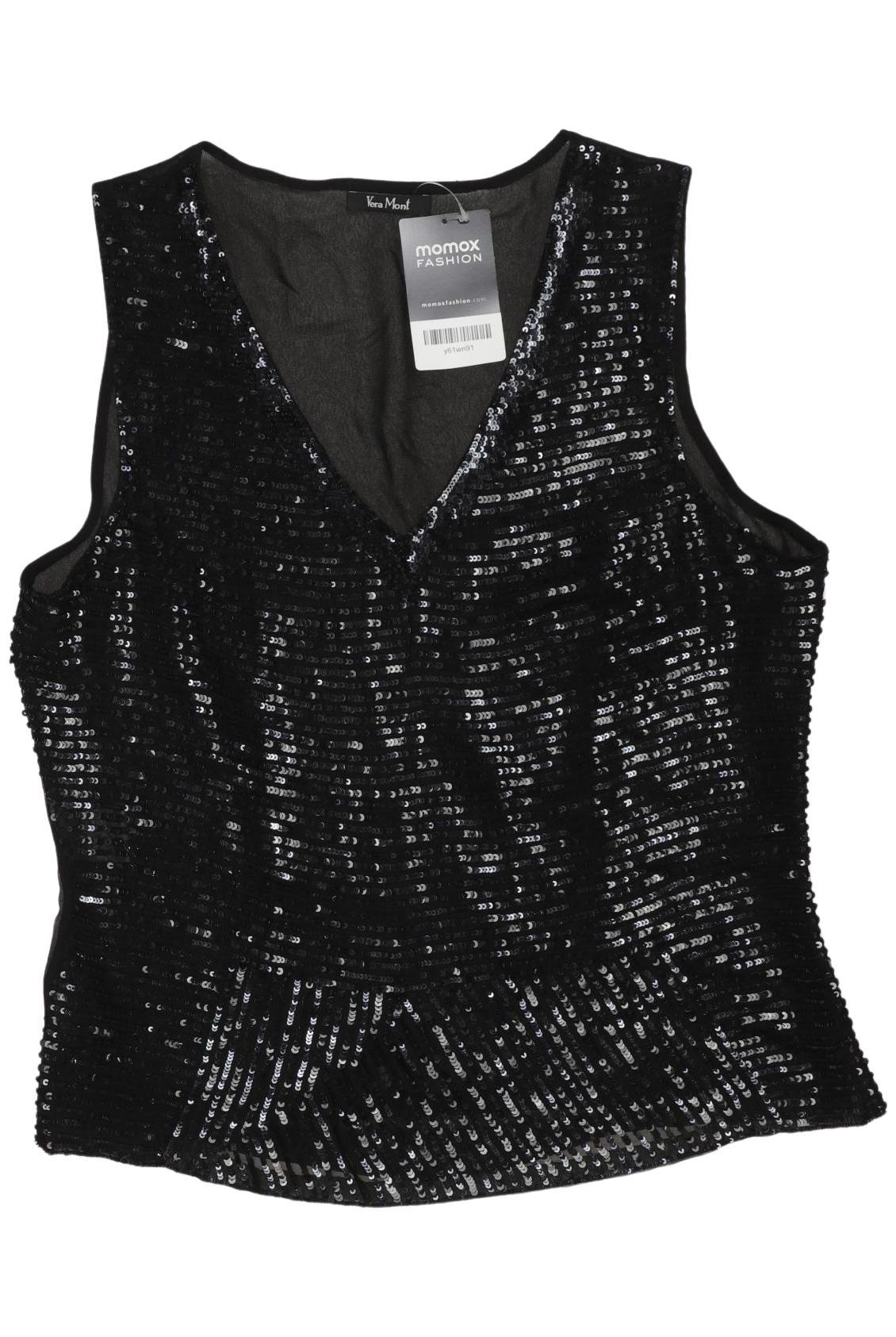 

Vera Mont Damen Top, schwarz, Gr. 40