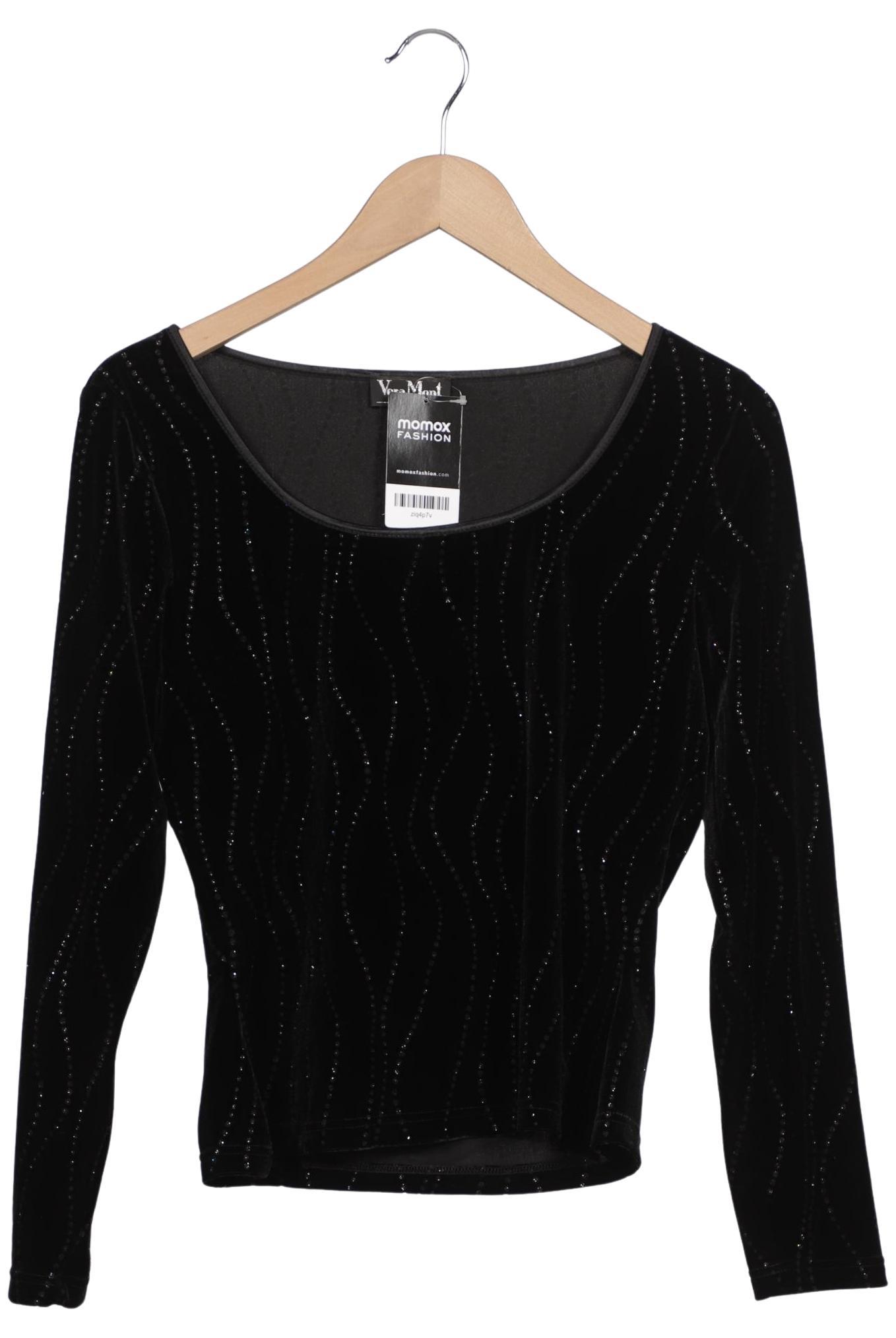 

Vera Mont Damen Langarmshirt, schwarz, Gr. 38