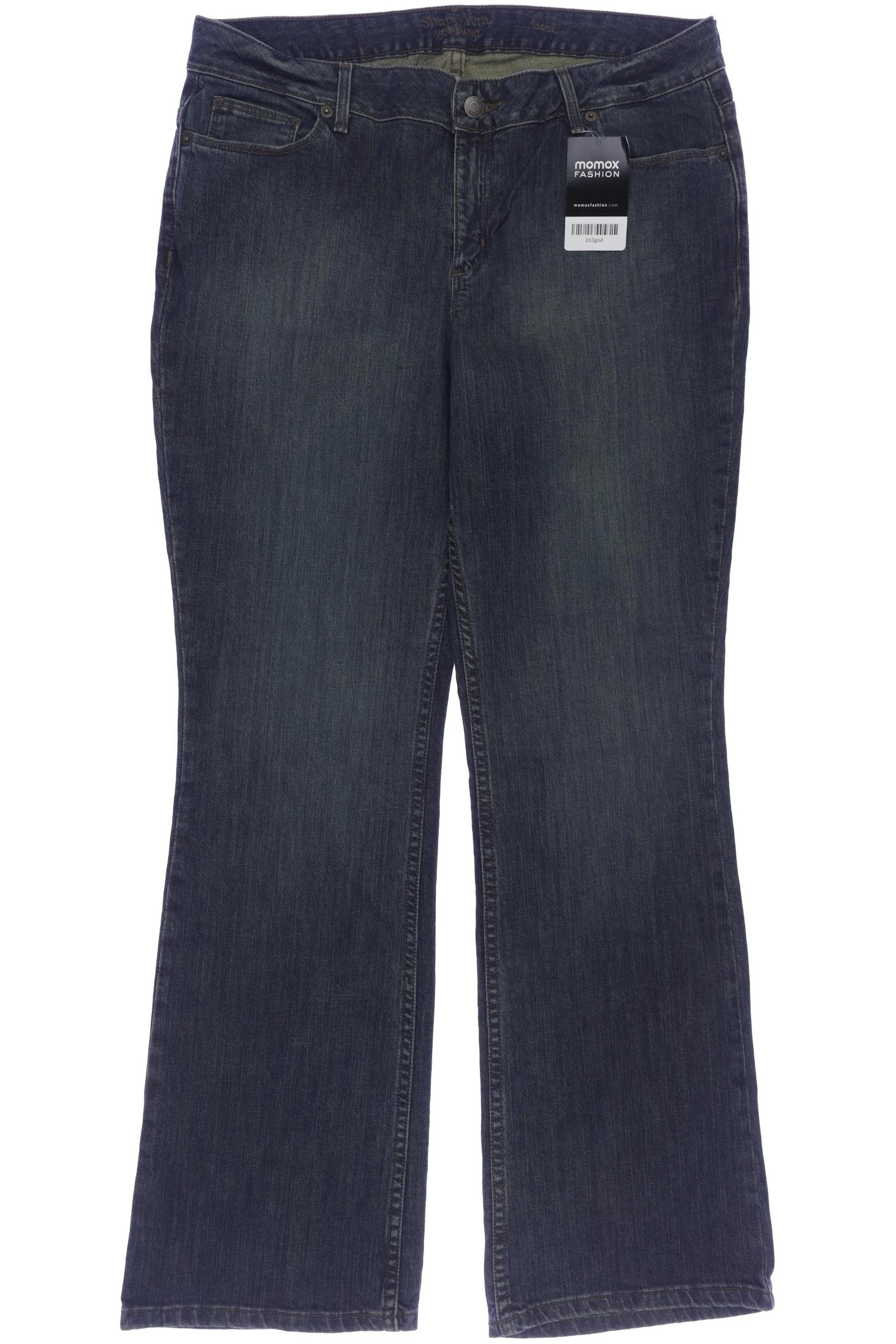 

Vera Wang Damen Jeans, marineblau, Gr. 12
