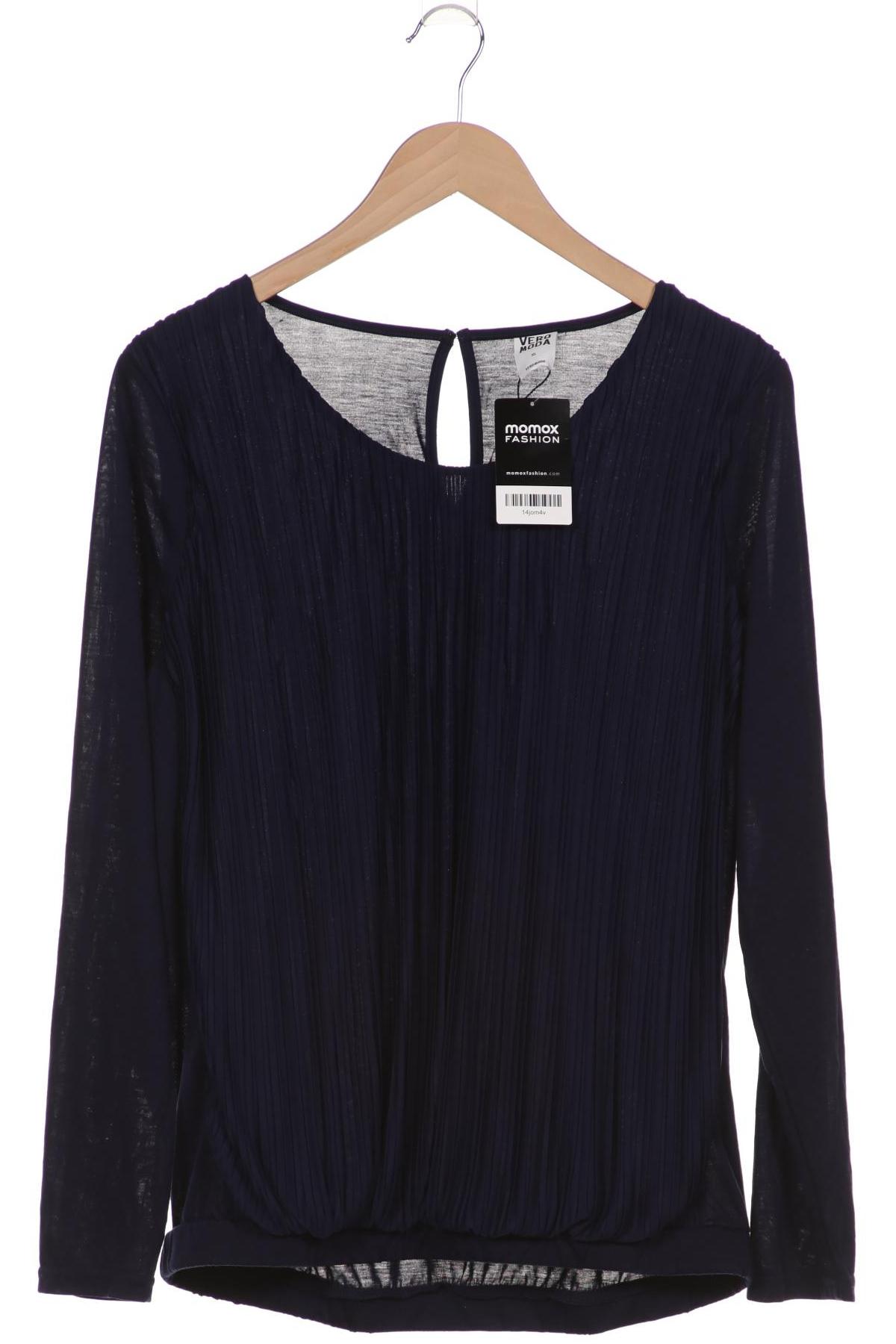 

Vero Moda Curve Damen Langarmshirt, marineblau, Gr. 44