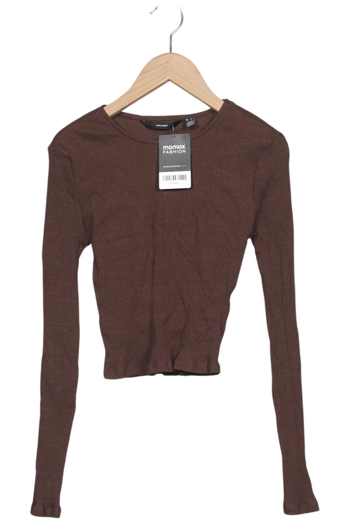 

Vero Moda Damen Langarmshirt, braun, Gr. 34