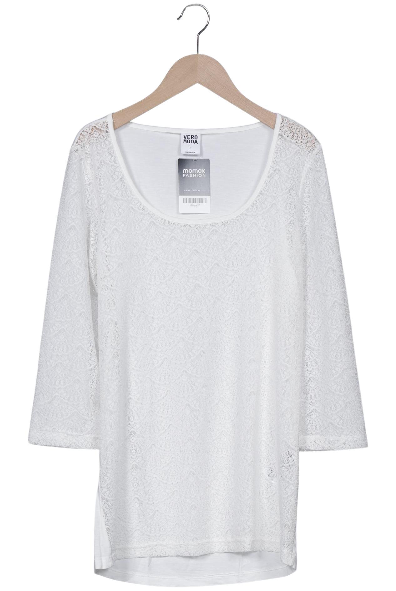 

Vero Moda Damen Langarmshirt, weiß, Gr. 42