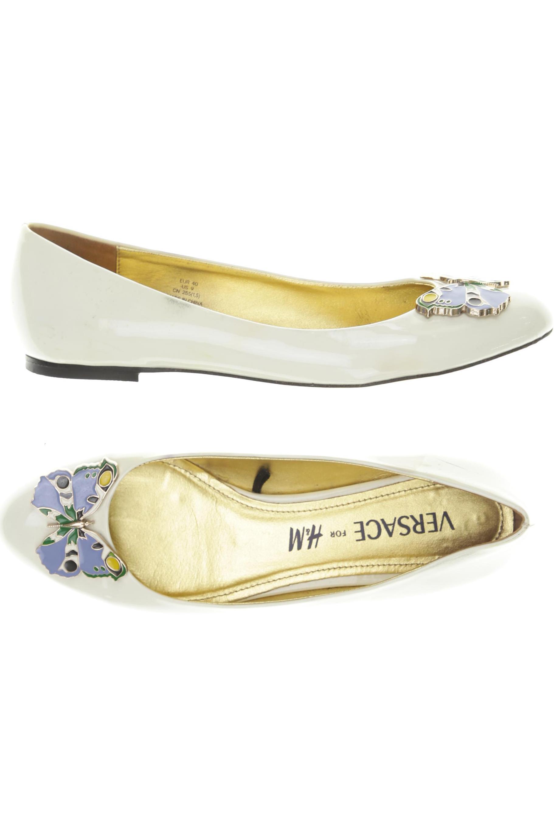 

Versace for H&M Damen Ballerinas, weiß, Gr. 40