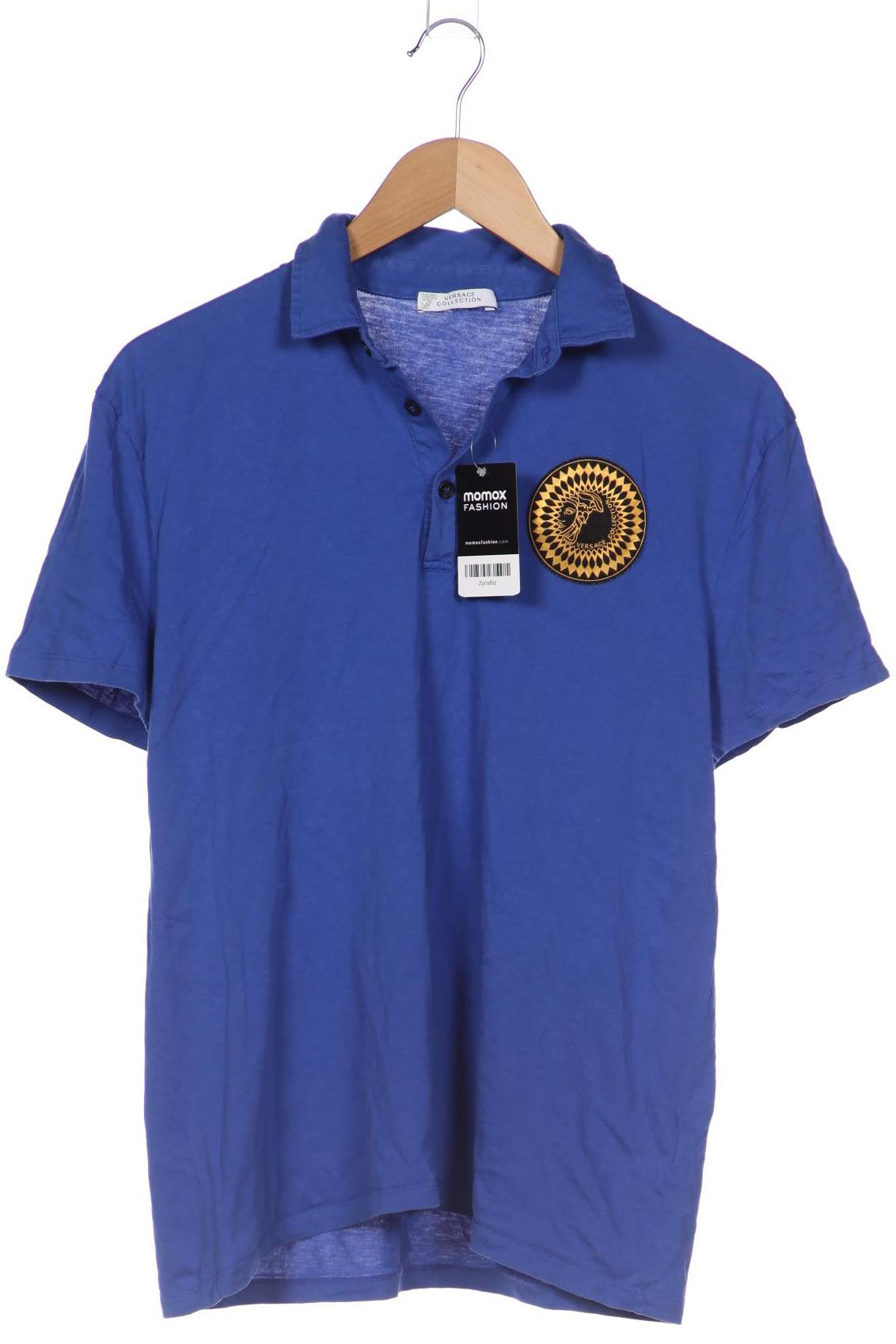 

Versace Collection Herren Poloshirt, blau, Gr. 52