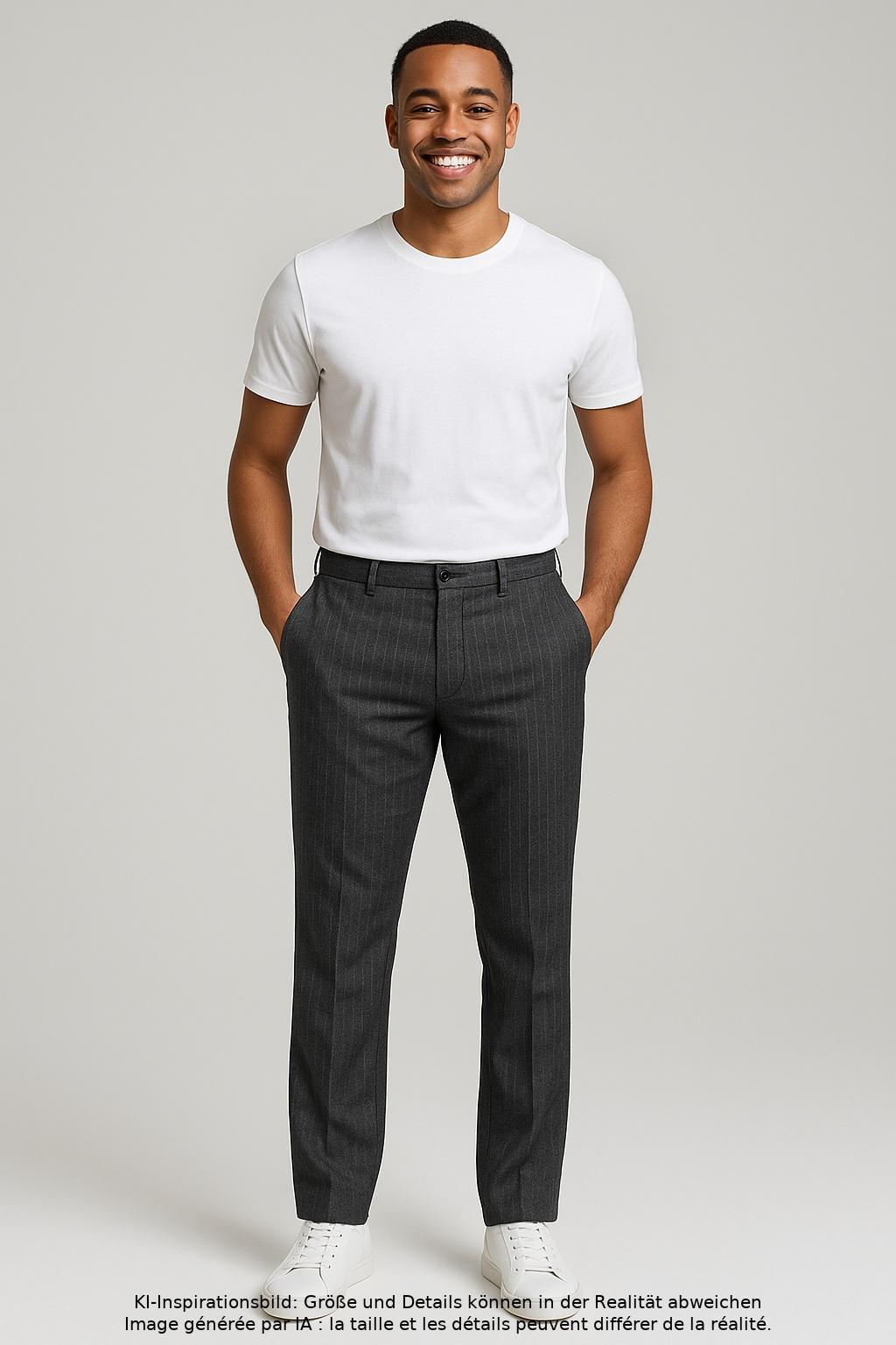 

Versace Collection Herren Stoffhose, grau, Gr. 46