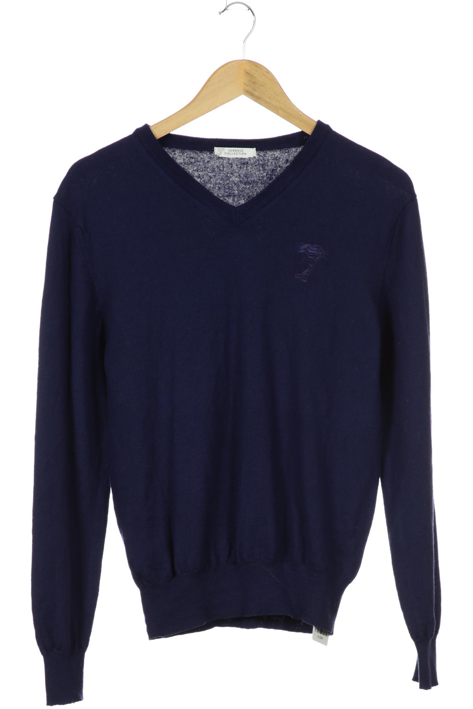 

Versace Collection Herren Pullover, blau, Gr. 52