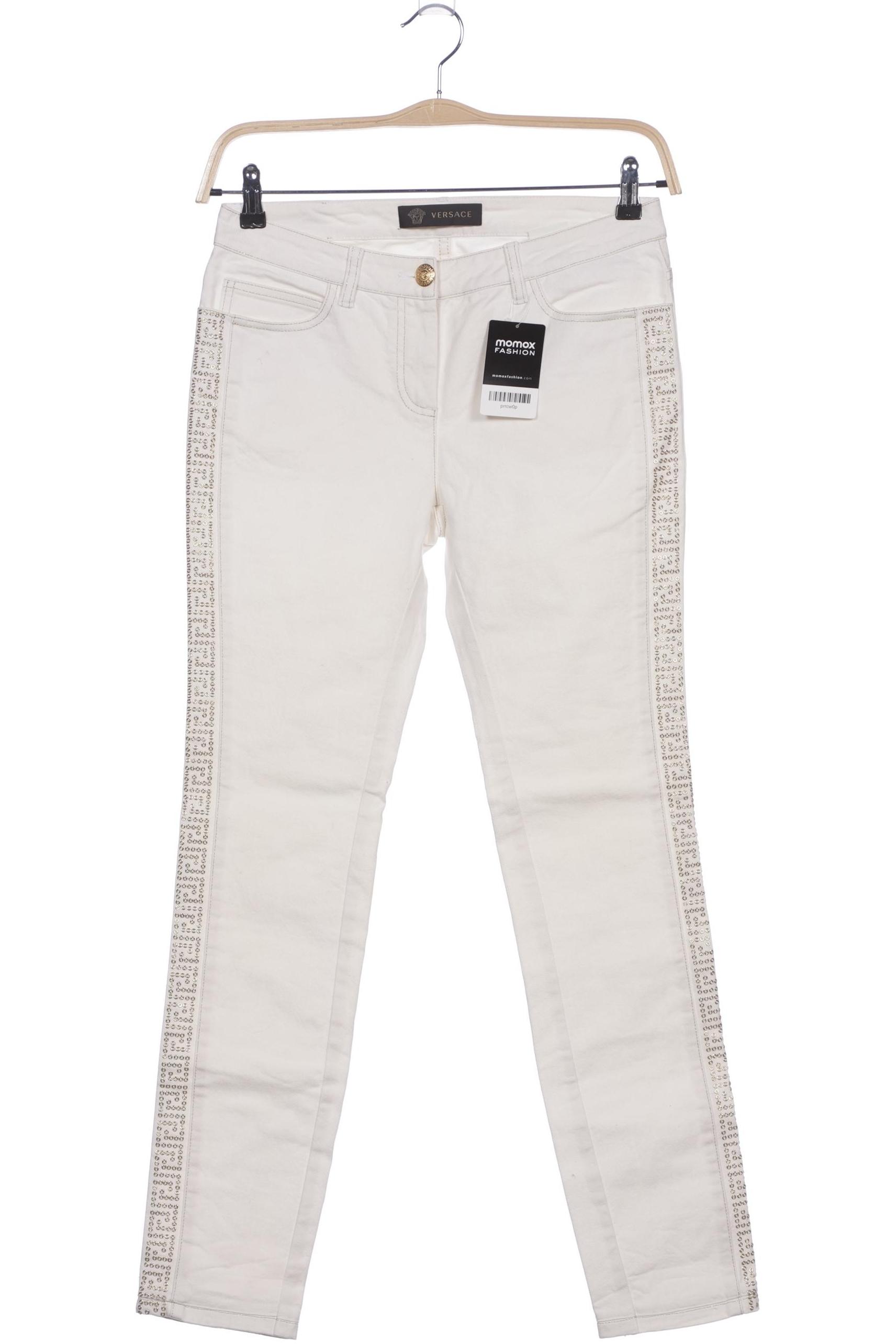 

Versace Damen Jeans, cremeweiß, Gr. 28